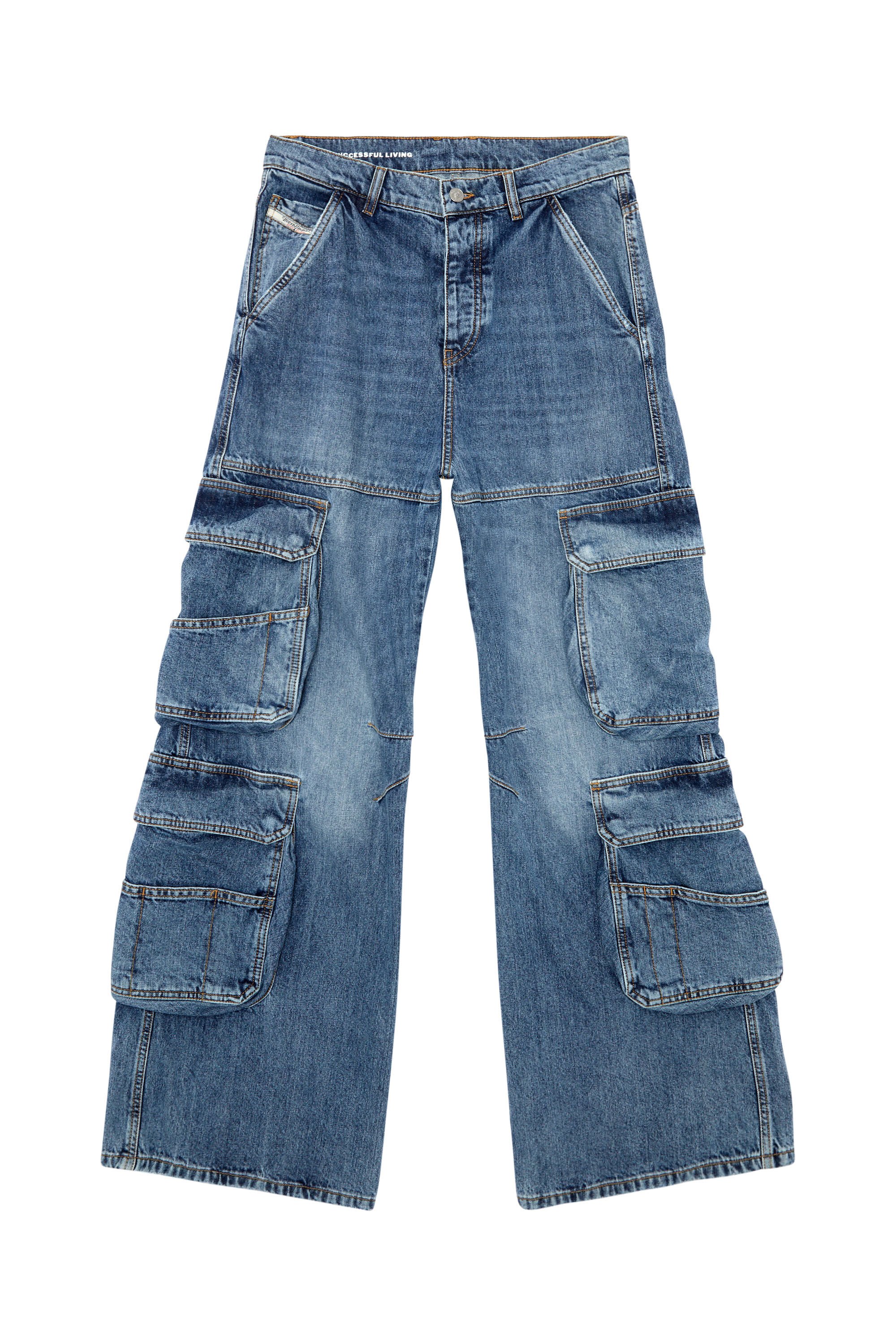 Diesel - Straight Jeans 1996 D-Sire 0NLAX, Blu medio - Image 2