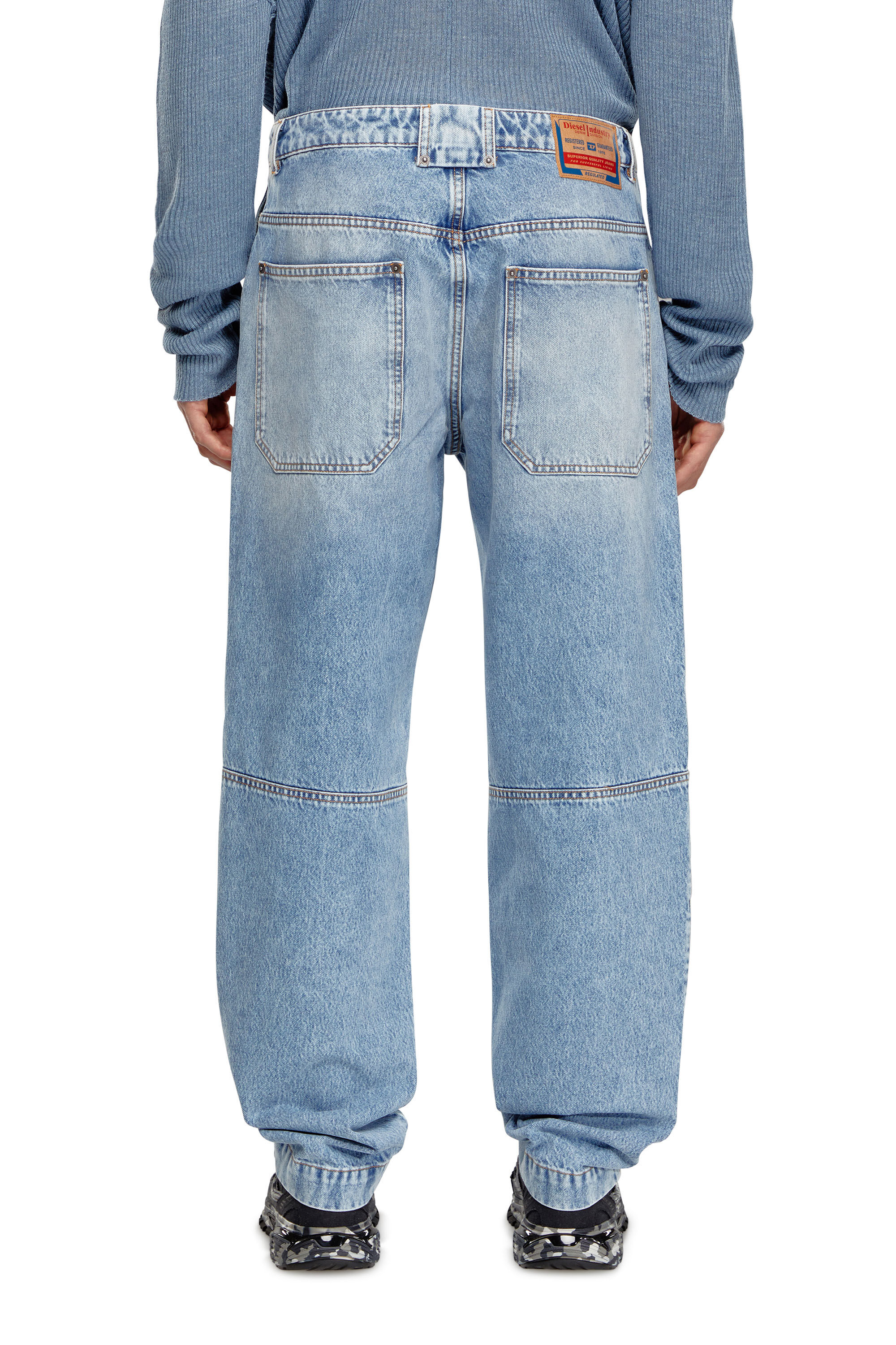 Diesel - Tapered Jeans D-P-5-D 0GHAW, Blu Chiaro - Image 4