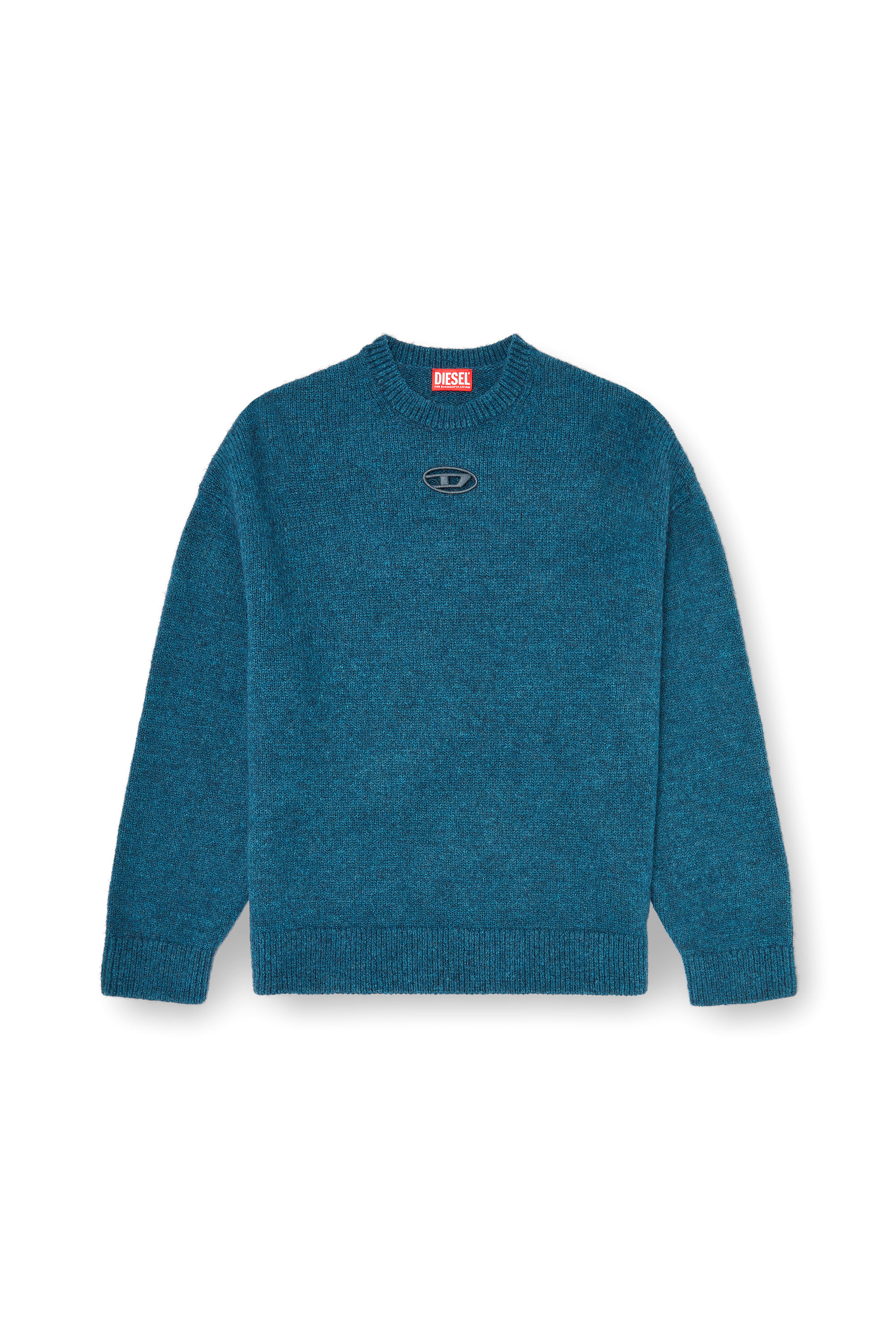 Diesel - K-AREESO, Maglia in misto lana e alpaca Uomo in Verde - 2
