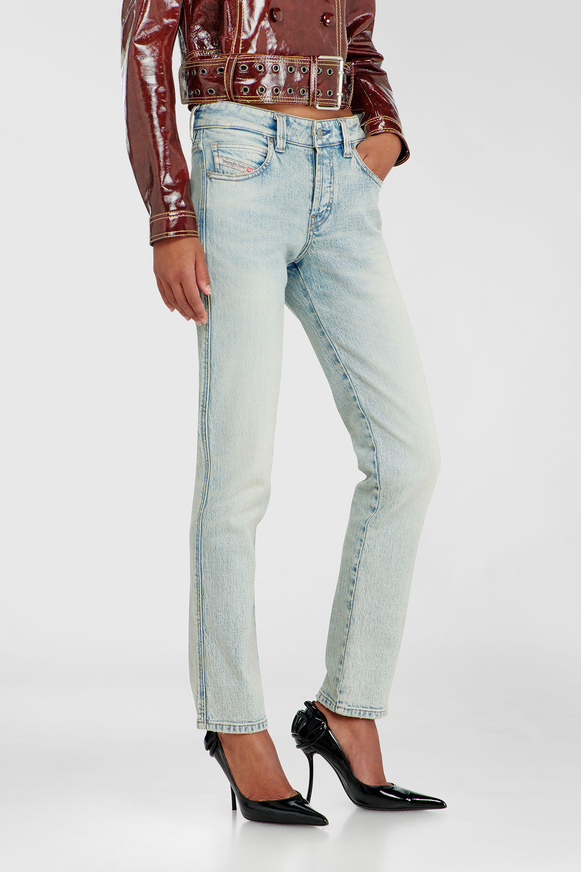 Diesel - Slim Jeans 1992 D-Jiann 0KBBK Donna, Blu Chiaro - Image 7