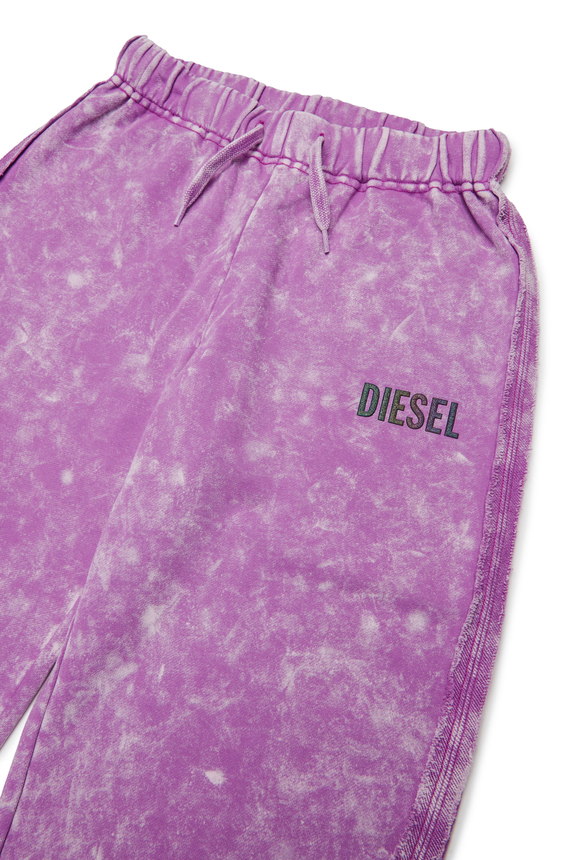 Diesel - PLOXY, Pantaloni in cotone effetto marmorizzato Donna in Viola - 3
