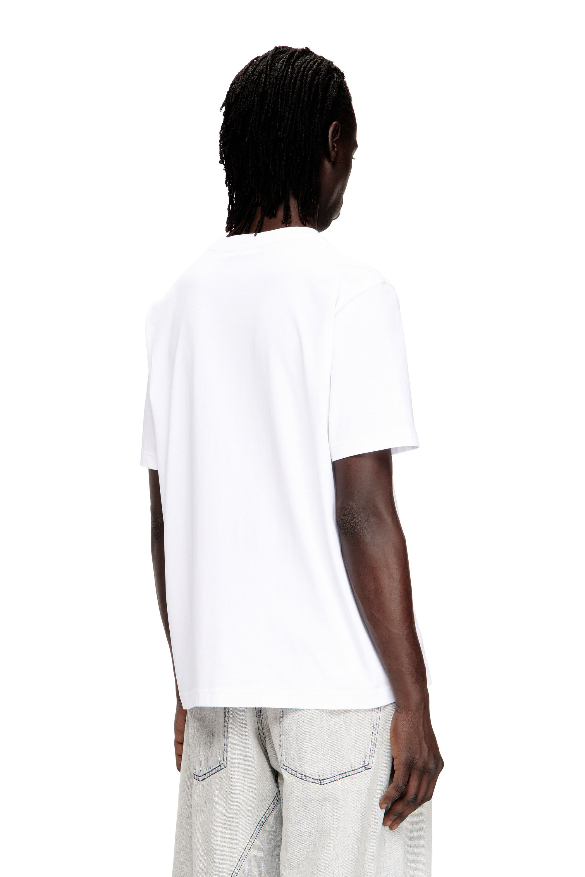 Diesel - T-ADJUST-V1, T-shirt in cotone regular con stampa digitale Uomo in ToBeDefined - 4