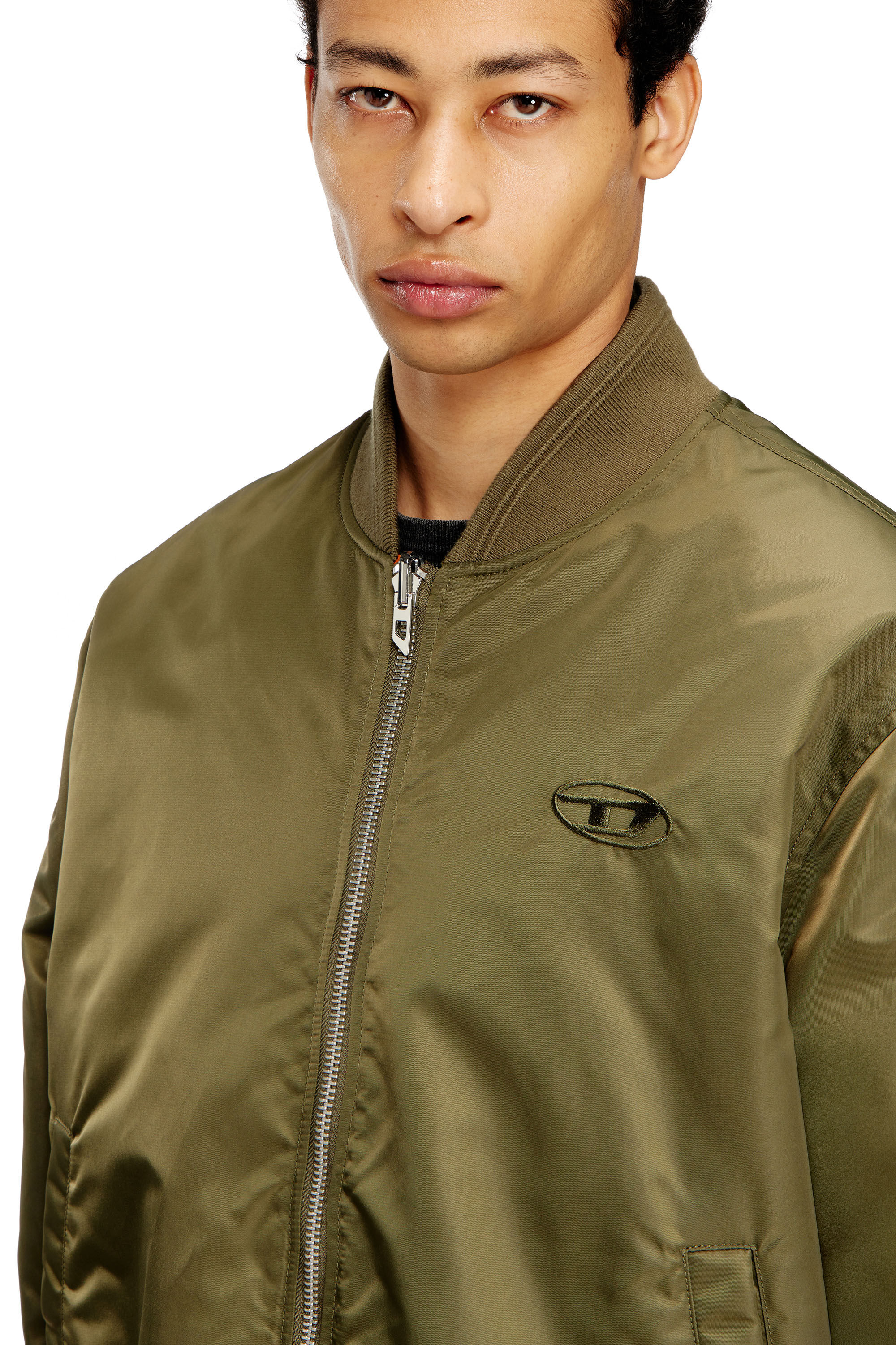 Diesel - W-TYPE-D1, Giacca bomber imbottita con ricamo Oval D Uomo in Multicolor - 5