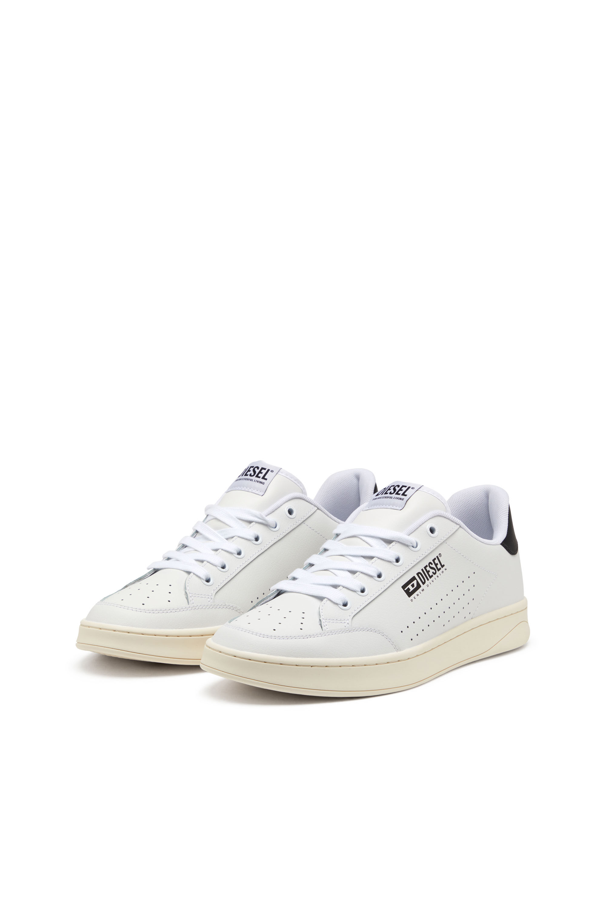 S Athene Sneaker retro in pelle traforata Uomo Multicolor Diesel