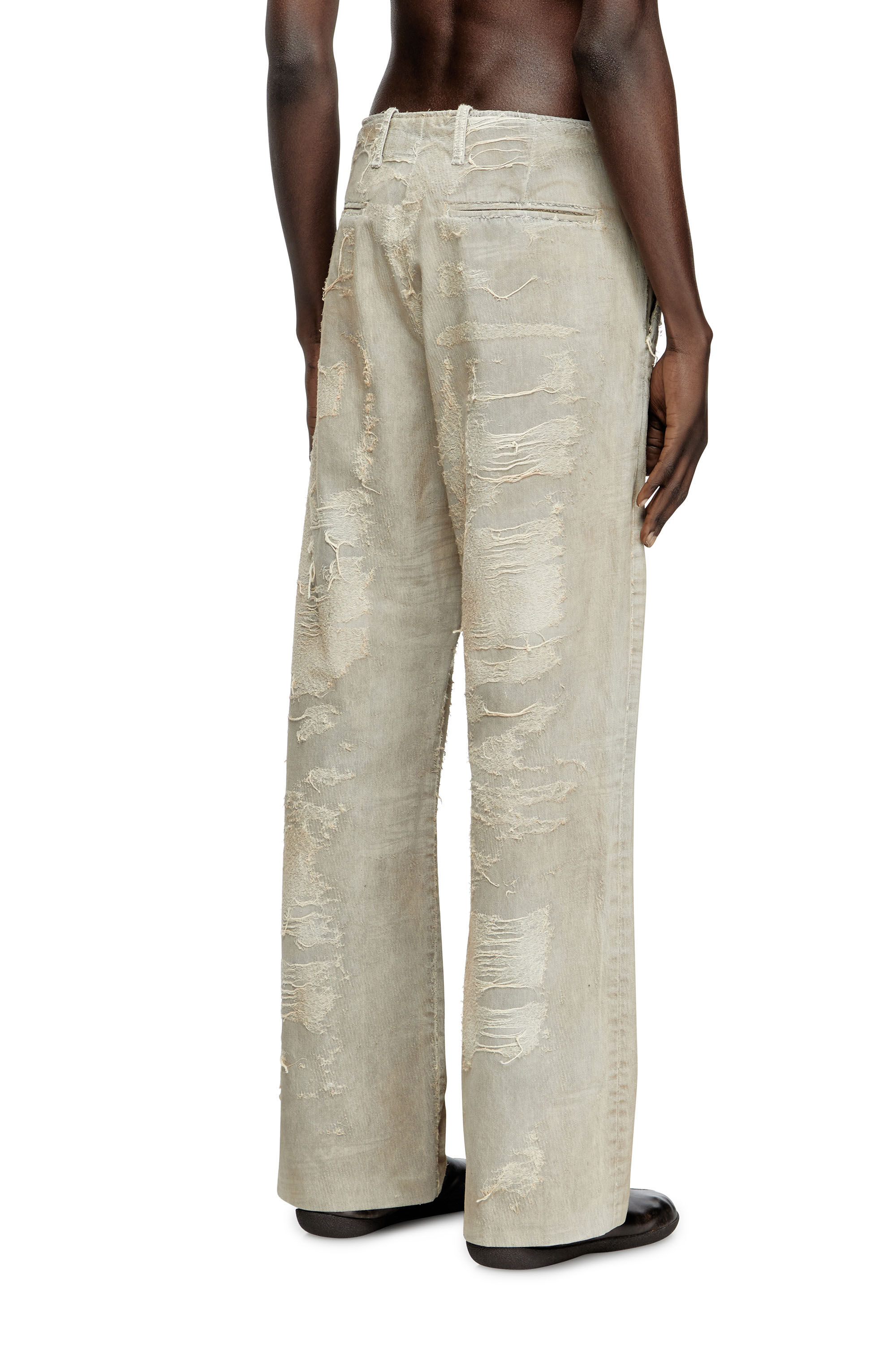 Diesel - Relaxed Jeans D-Boix 007AU Uomo, Grigio Chiaro - Image 4