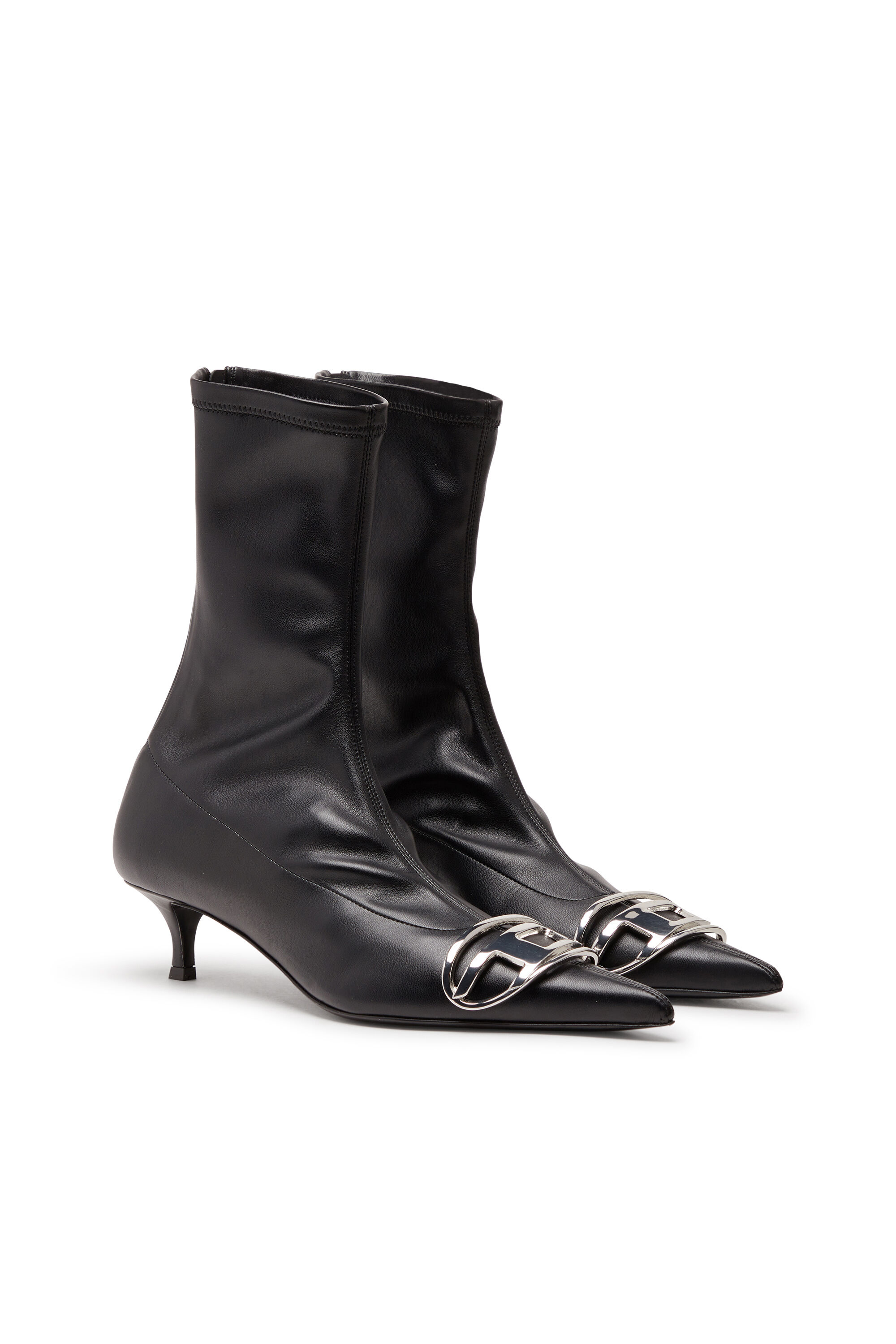 D Venus Stivali a calzino con placca Oval D Donna Nero Diesel