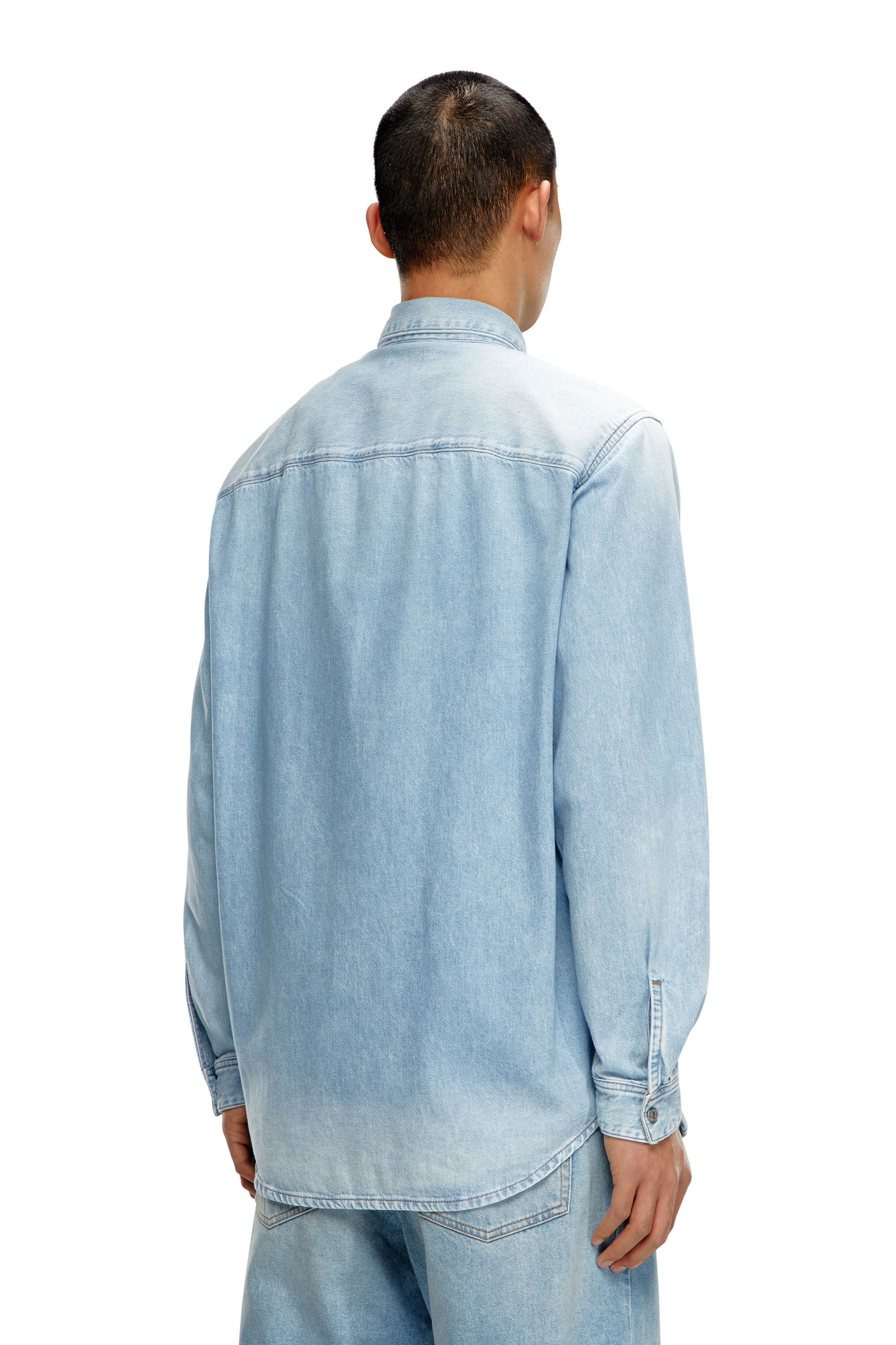 Camicia in denim Uomo | Blu | Diesel Blu Chiaro | Diesel
