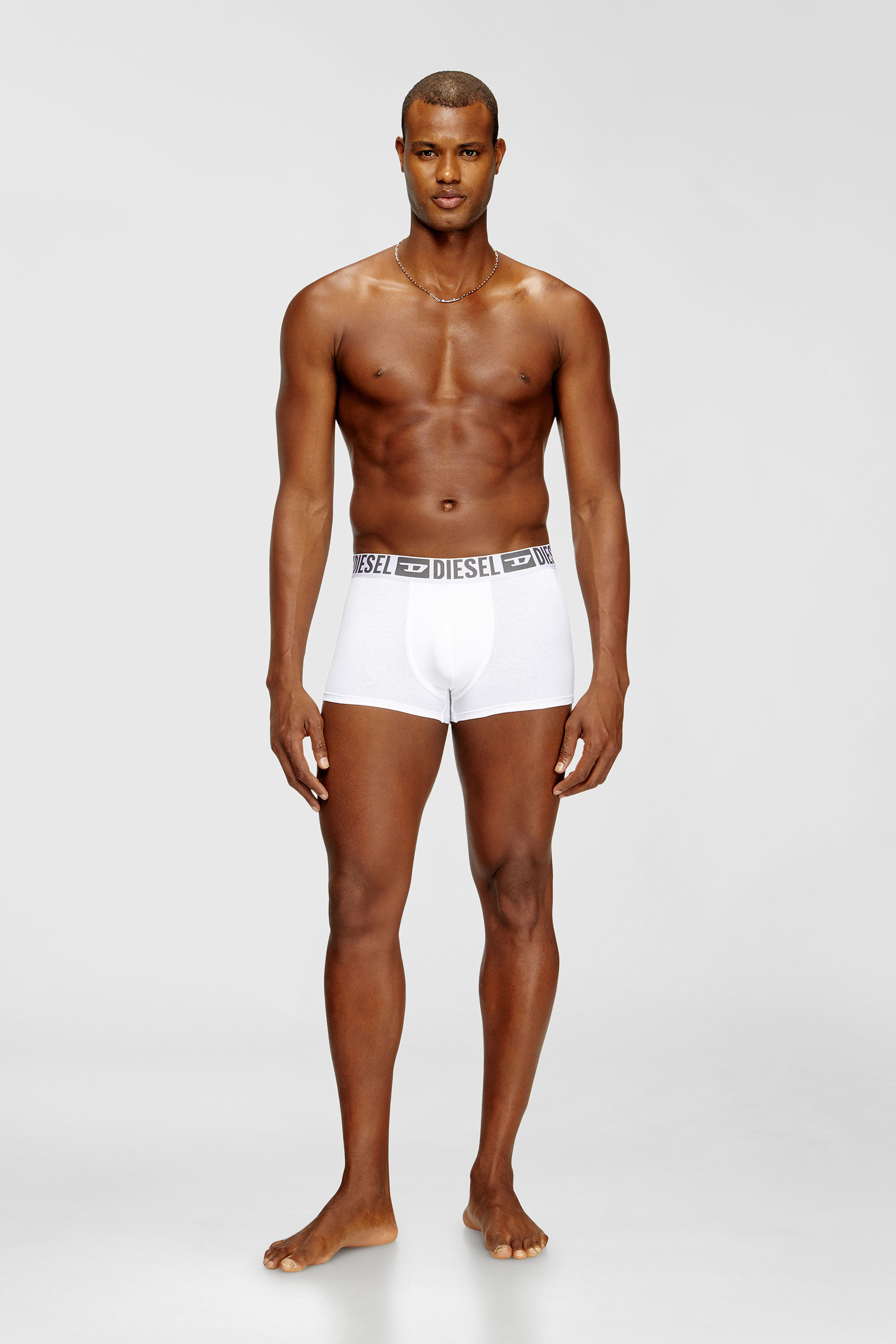Diesel - MIKE-D-CORE-3PACK, Set da tre boxer in cotone elasticizzato con fascia in vita tono su tono Uomo in Multicolor - 1