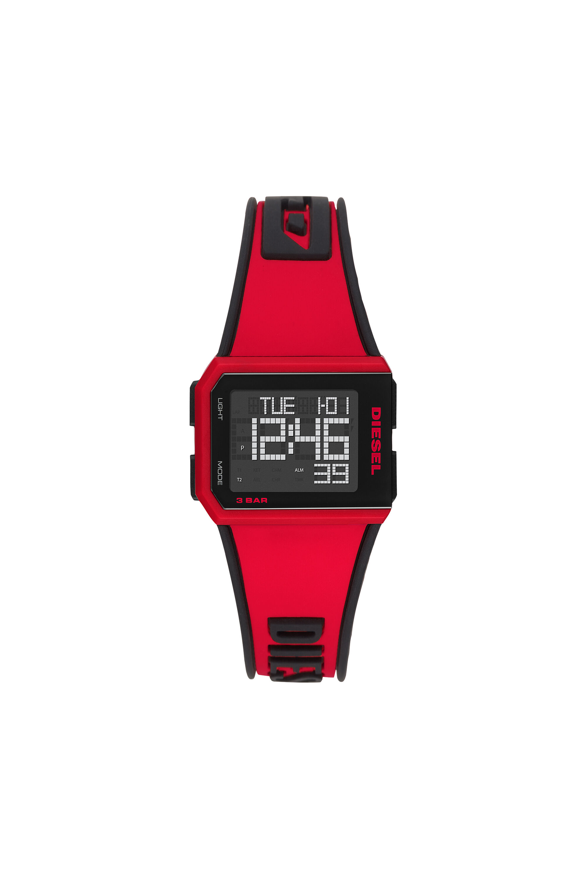 Orologio diesel rosso outlet