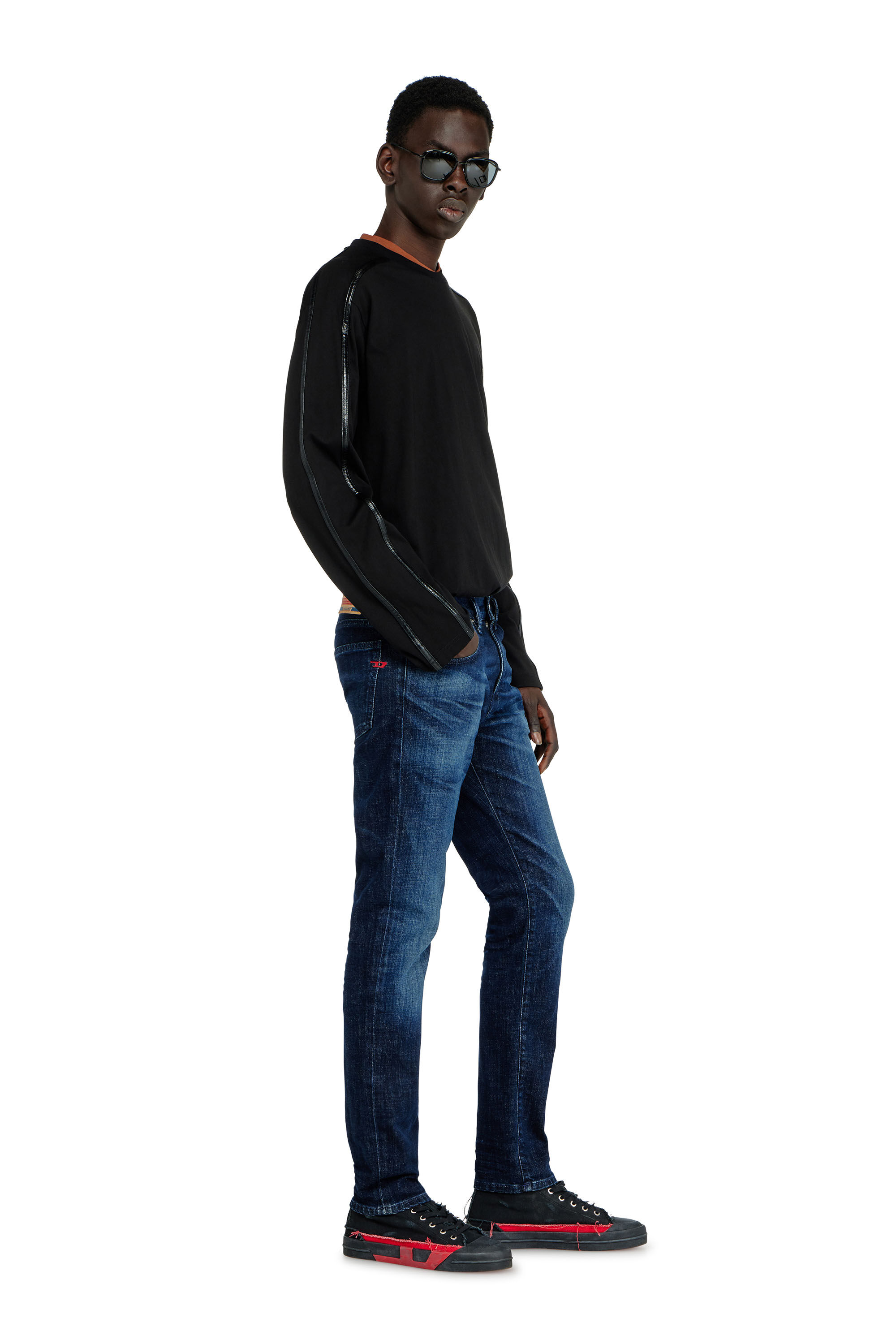 Diesel - Slim Jeans 2019 D-Strukt 0ADBL Uomo, Blu Scuro - Image 2