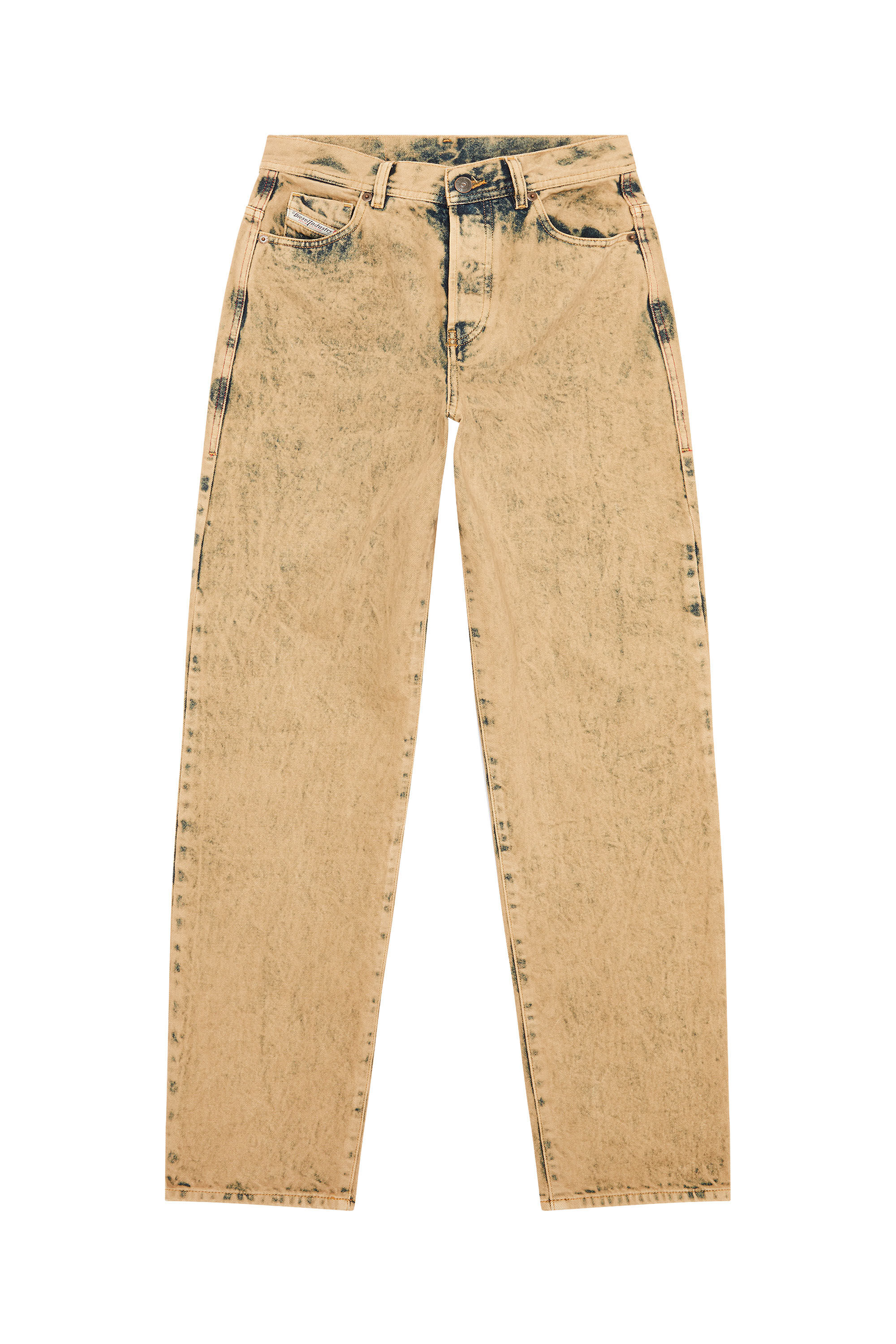 Diesel - 1956 D-Tulip 09F22 Straight Jeans, Marrone Chiaro - Image 2