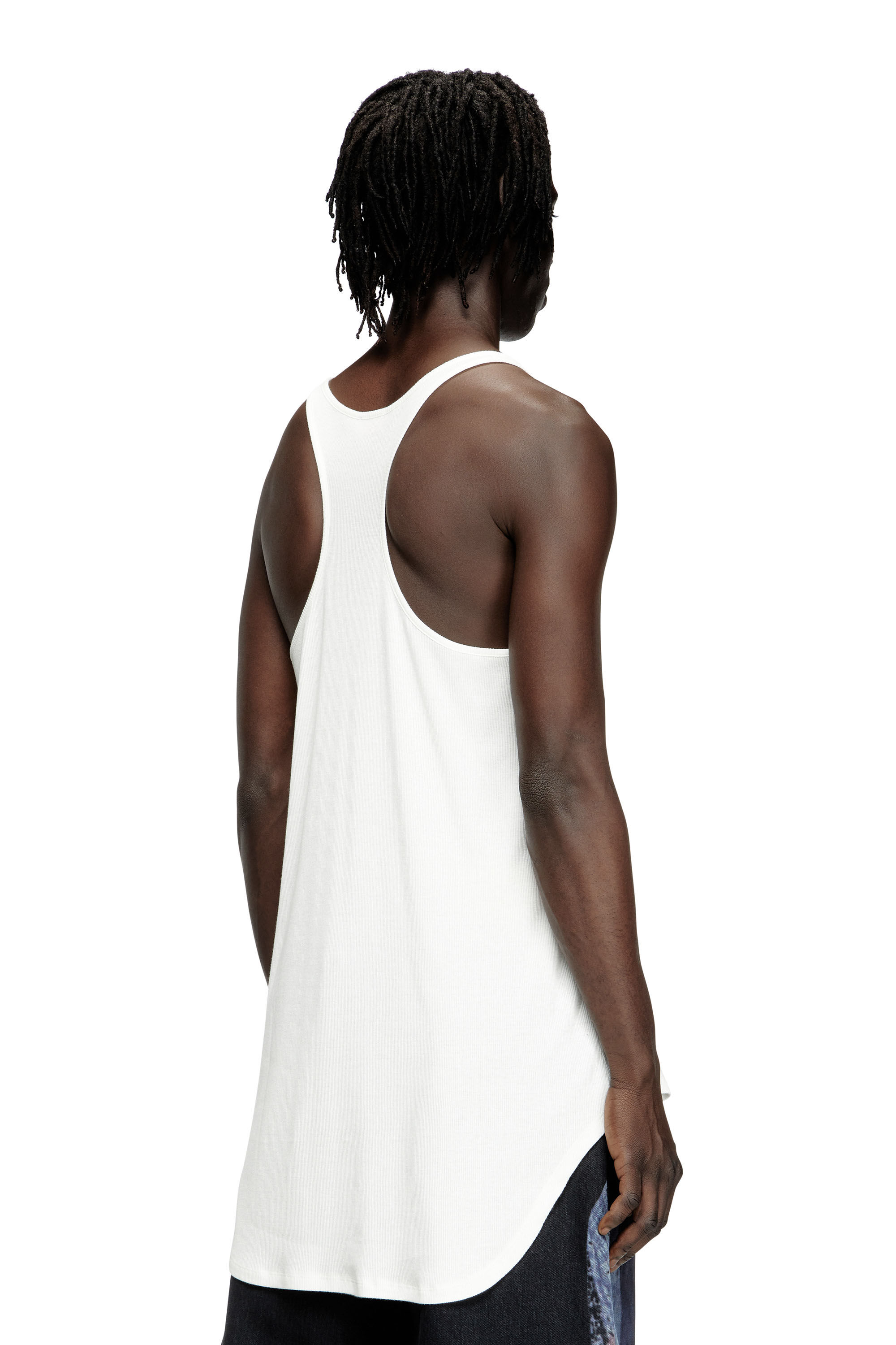 Diesel - PR-T-SHANRY-W-TOM25, Canotta con stampa grafica Unisex in Bianco - 4