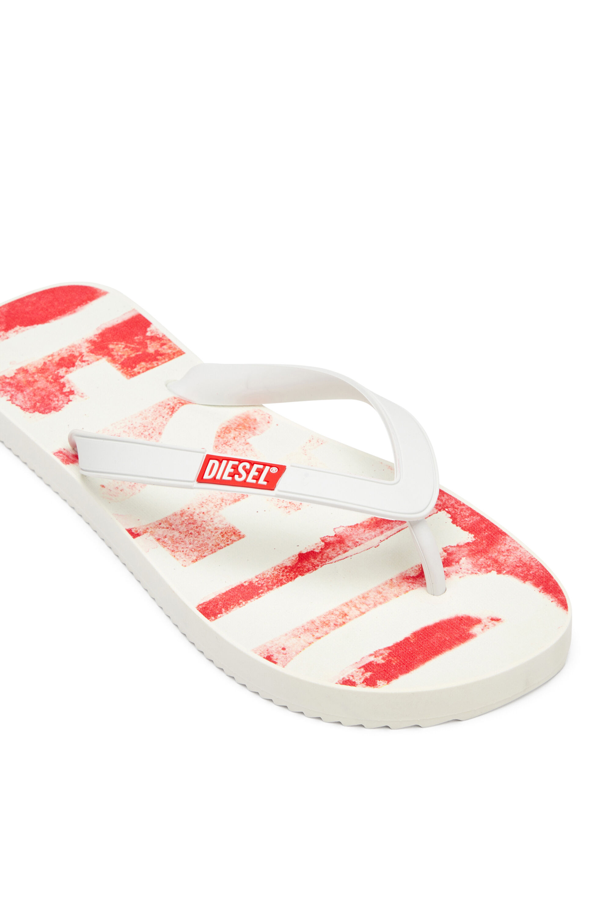 Diesel - SA-RIO, Sa-Rio-Infradito in gomma con logo graffiti Uomo in Multicolor - 6