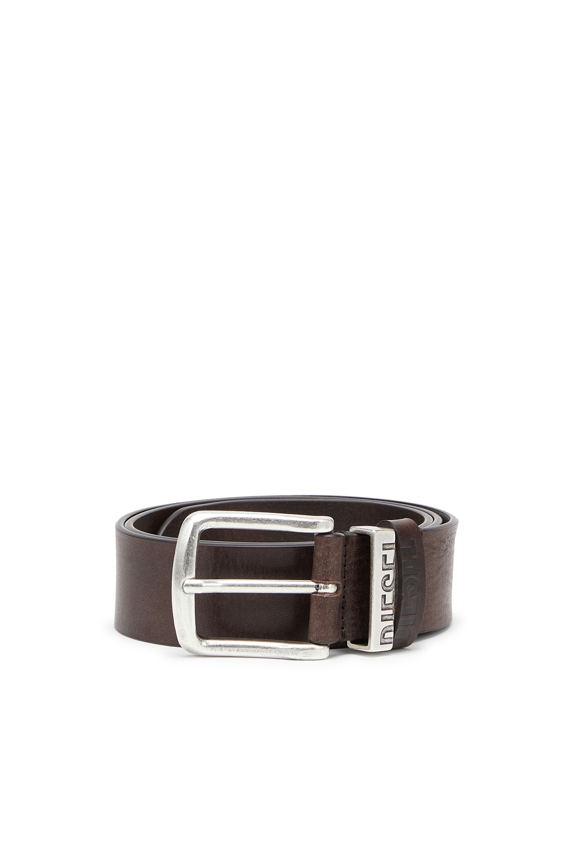 Diesel - B-VISIBLE, Cintura 3.9 cm con passanti a contrasto Uomo in Marrone - 1