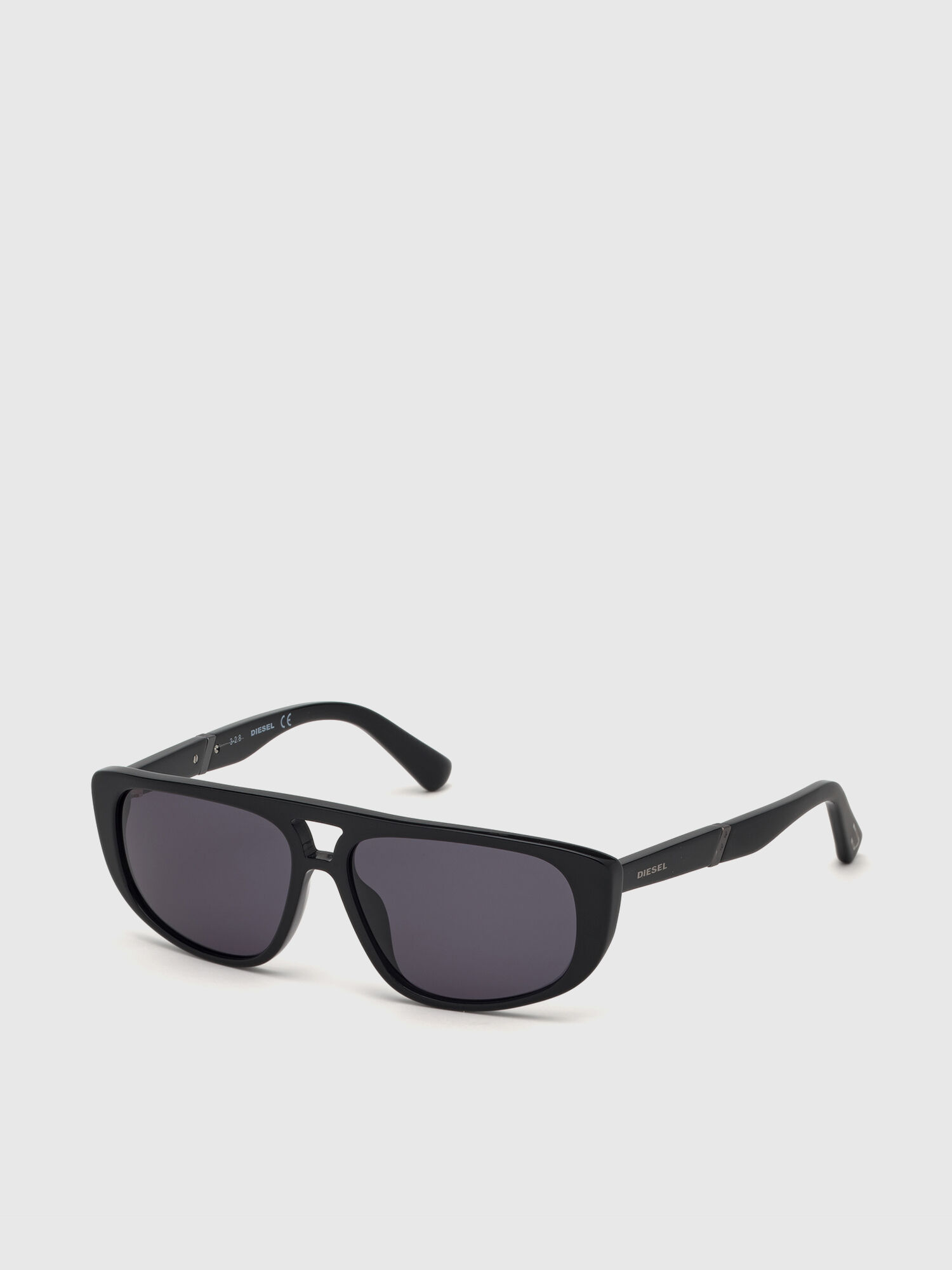 Diesel - DL0306, Occhiale da sole navigator unisex in acetato Unisex in Nero - 2
