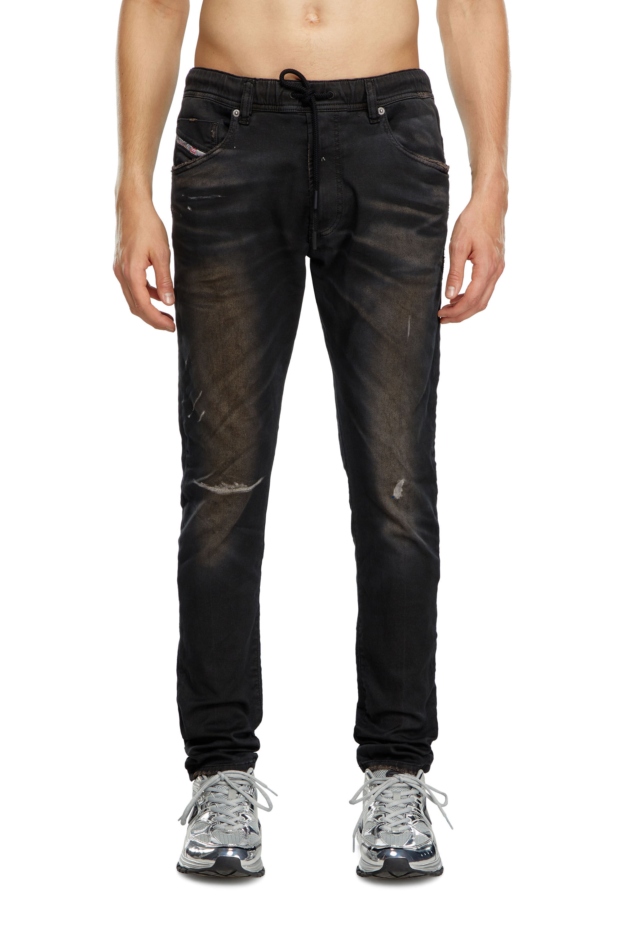 Diesel - Regular 2030 D-Krooley Joggjeans&reg; 068LW Uomo, Nero - Image 2