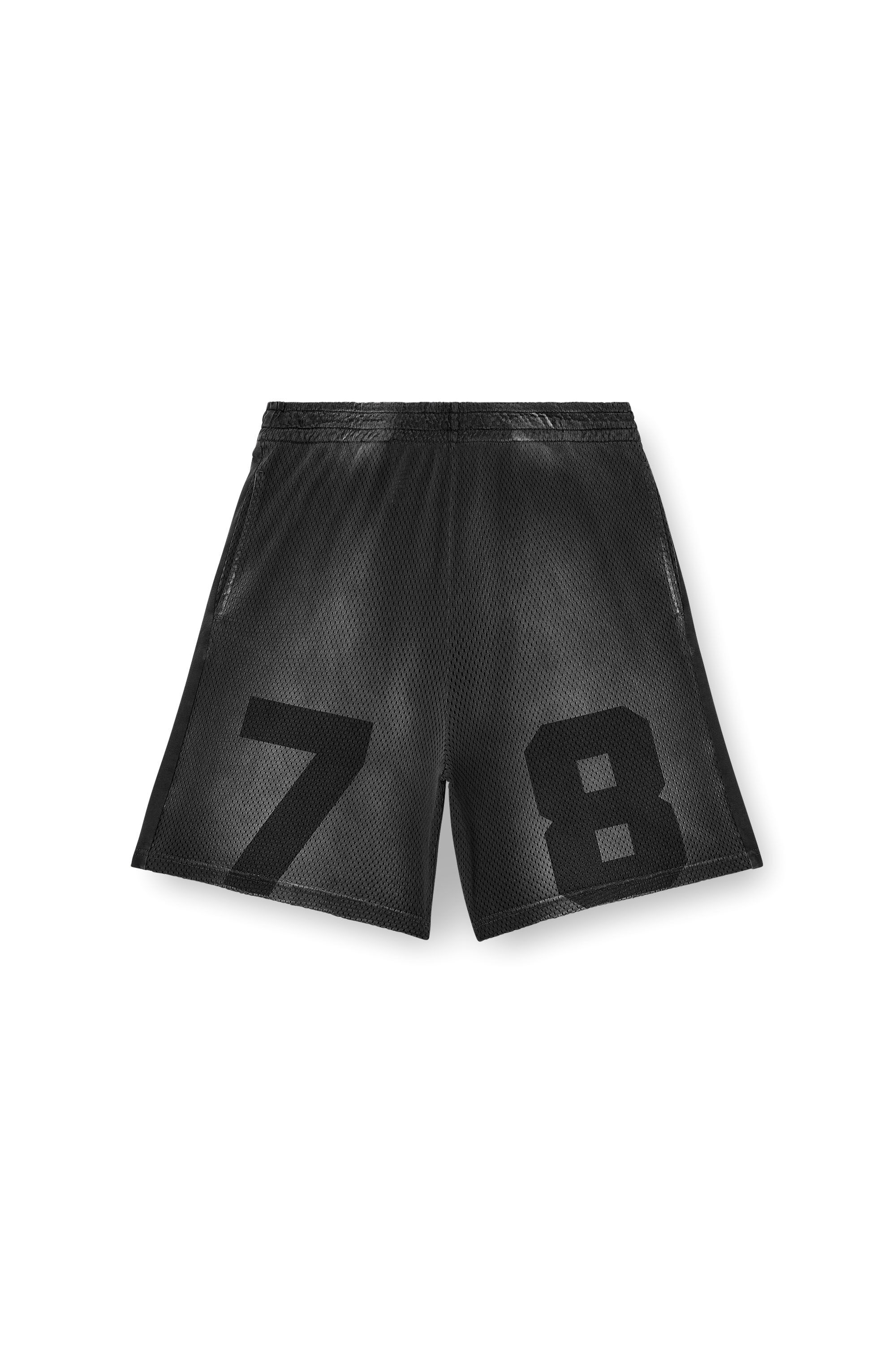 Diesel - P-TAIN-MESH, Short in jersey e felpa con effetto sfumato Uomo in Nero - 2
