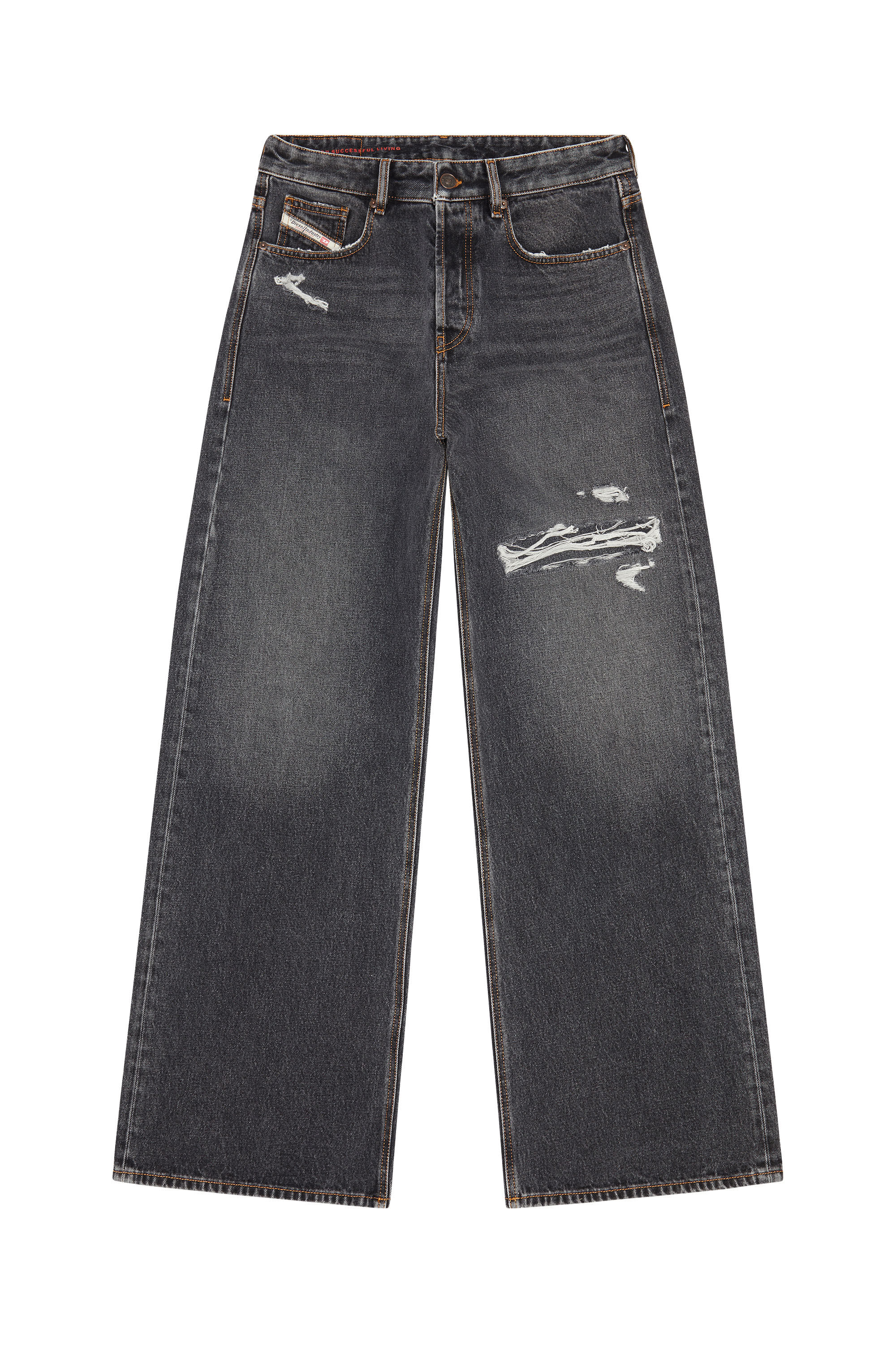 D-RISE Uomo: Jeans regular oversize nero/grigio scuro | Diesel