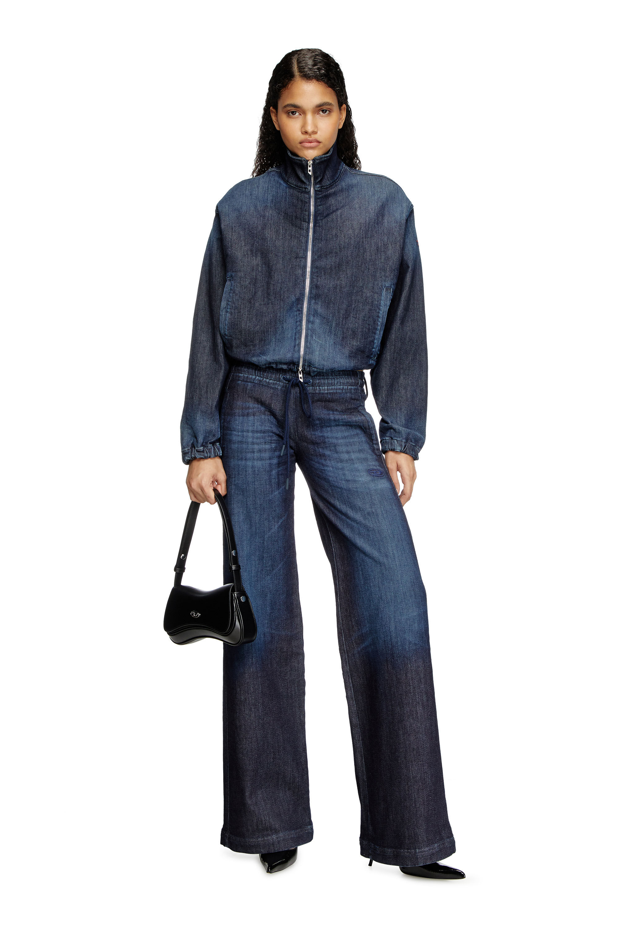 Diesel - Relaxed 2078 D-Ainty Joggjeans® 09L11 Donna, Blu Scuro - Image 1