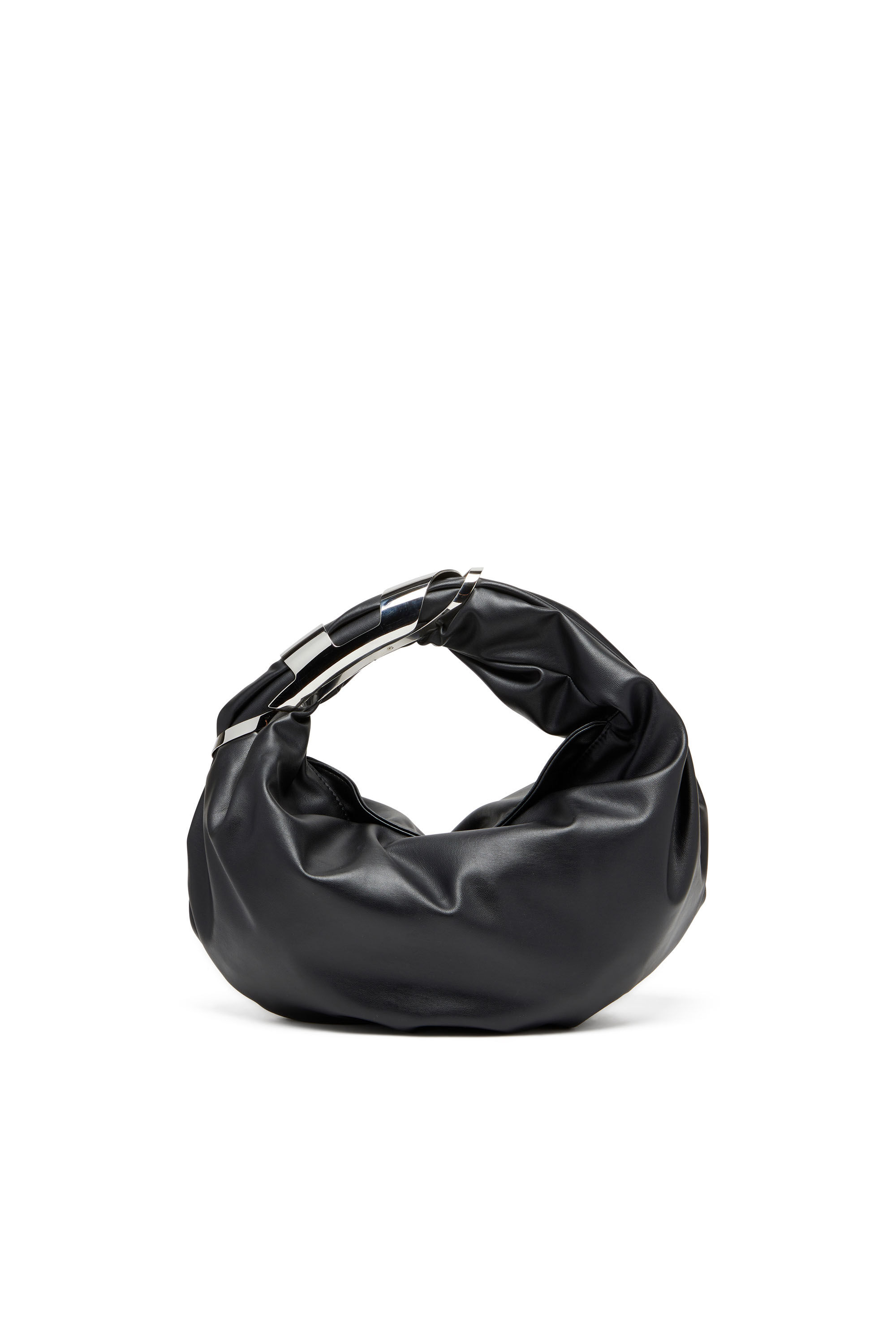 Grab-D S-Borsa hobo con manico Oval D Donna | Nero | Diesel