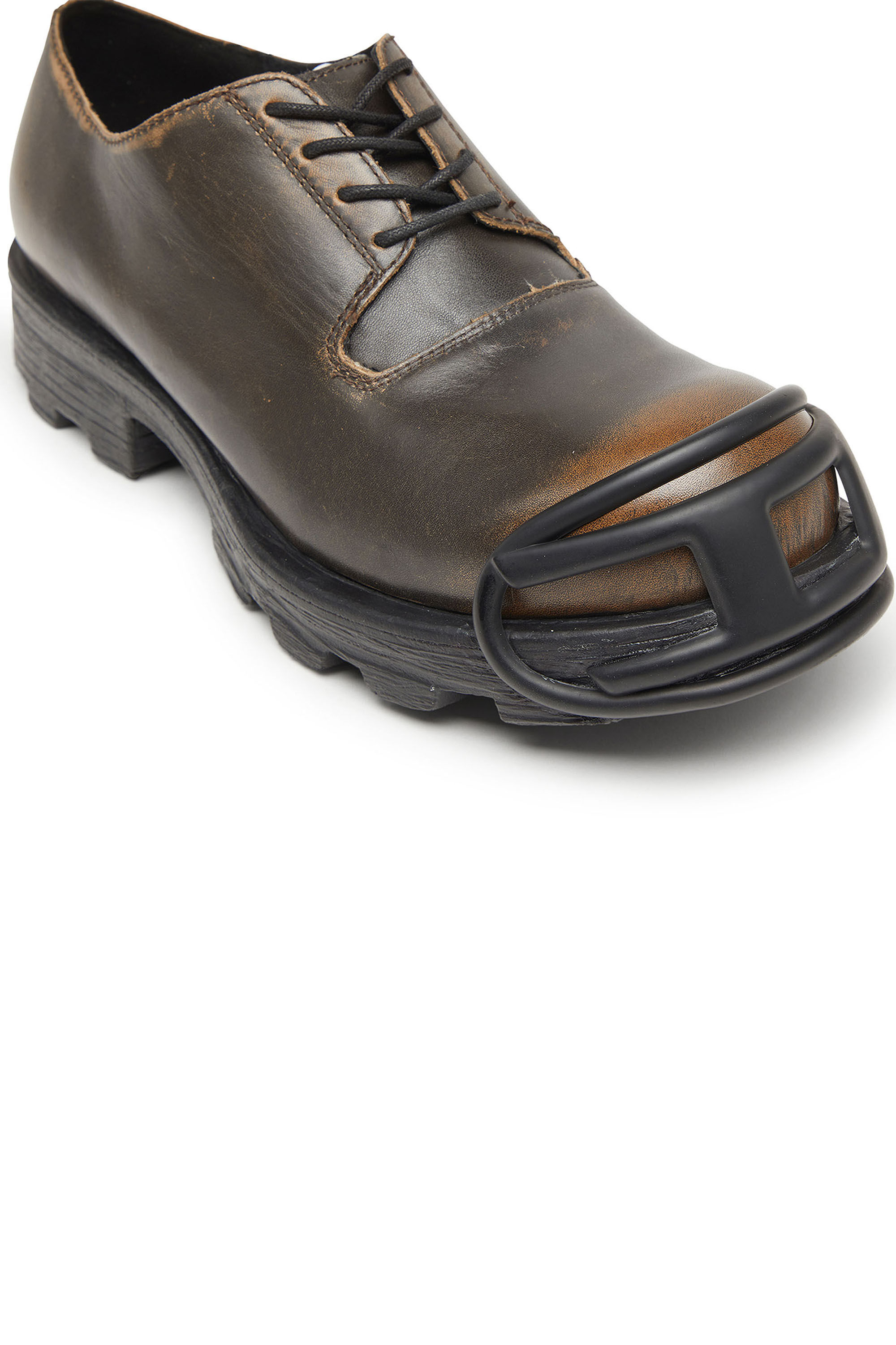 Diesel - D-HAMMER SO D, D-Hammer-Derby in pelle spazzolata Uomo in Marrone - 6