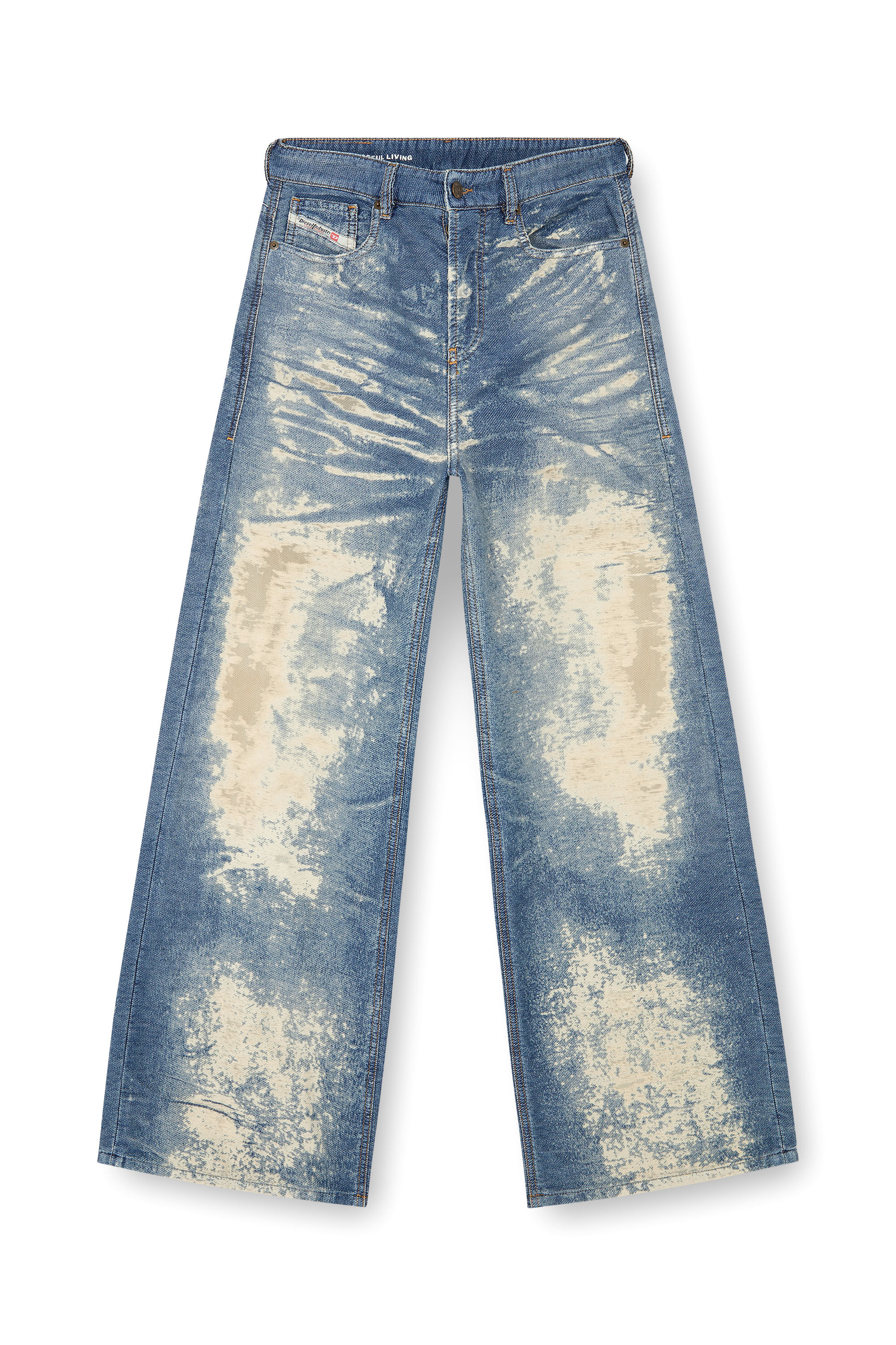 Diesel - Straight Jeans 1996 D-Sire 068RE Donna, Blu medio - Image 2