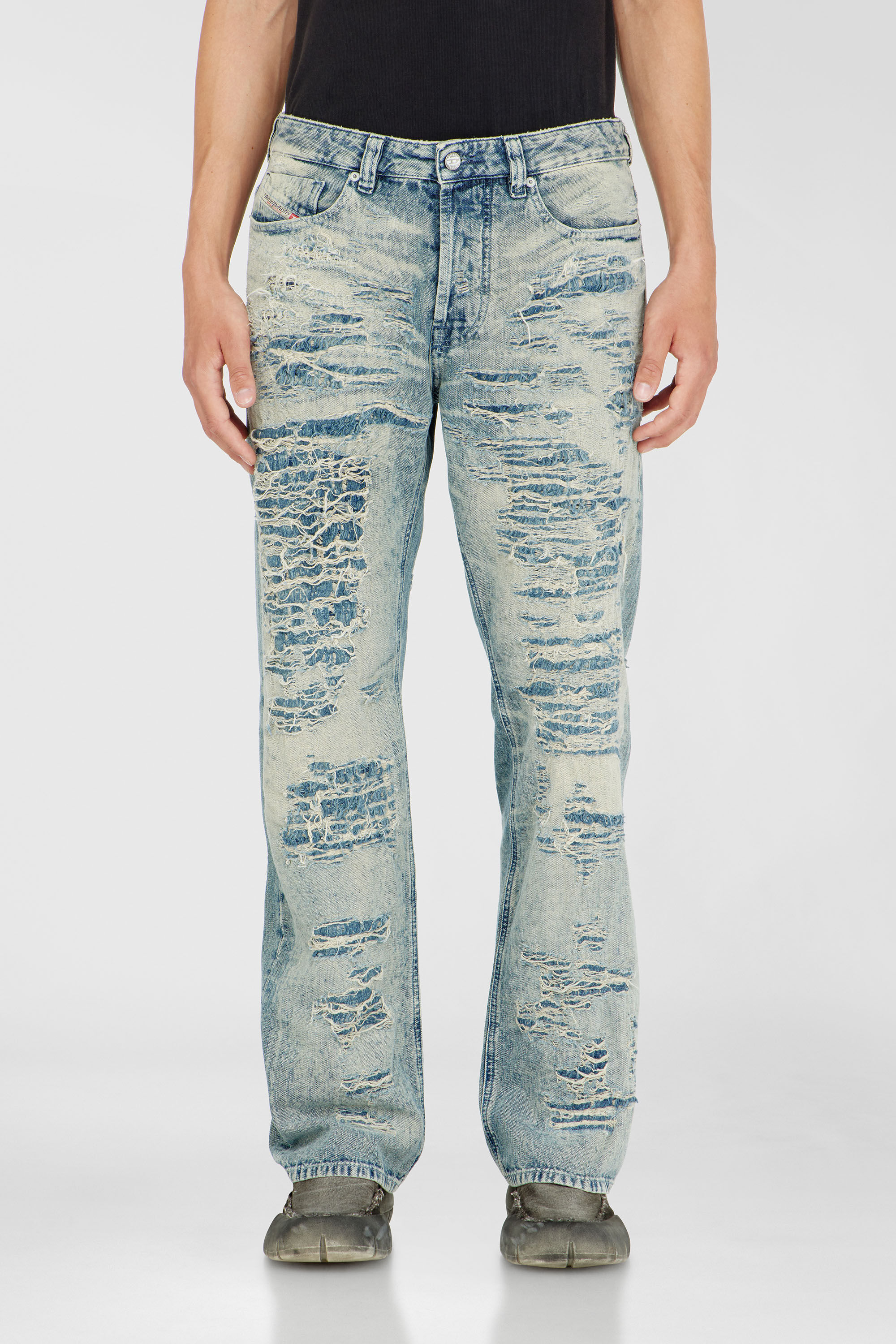 Diesel - Relaxed Jeans 1980 D-Eeper 068YM Uomo, Blu medio - Image 4