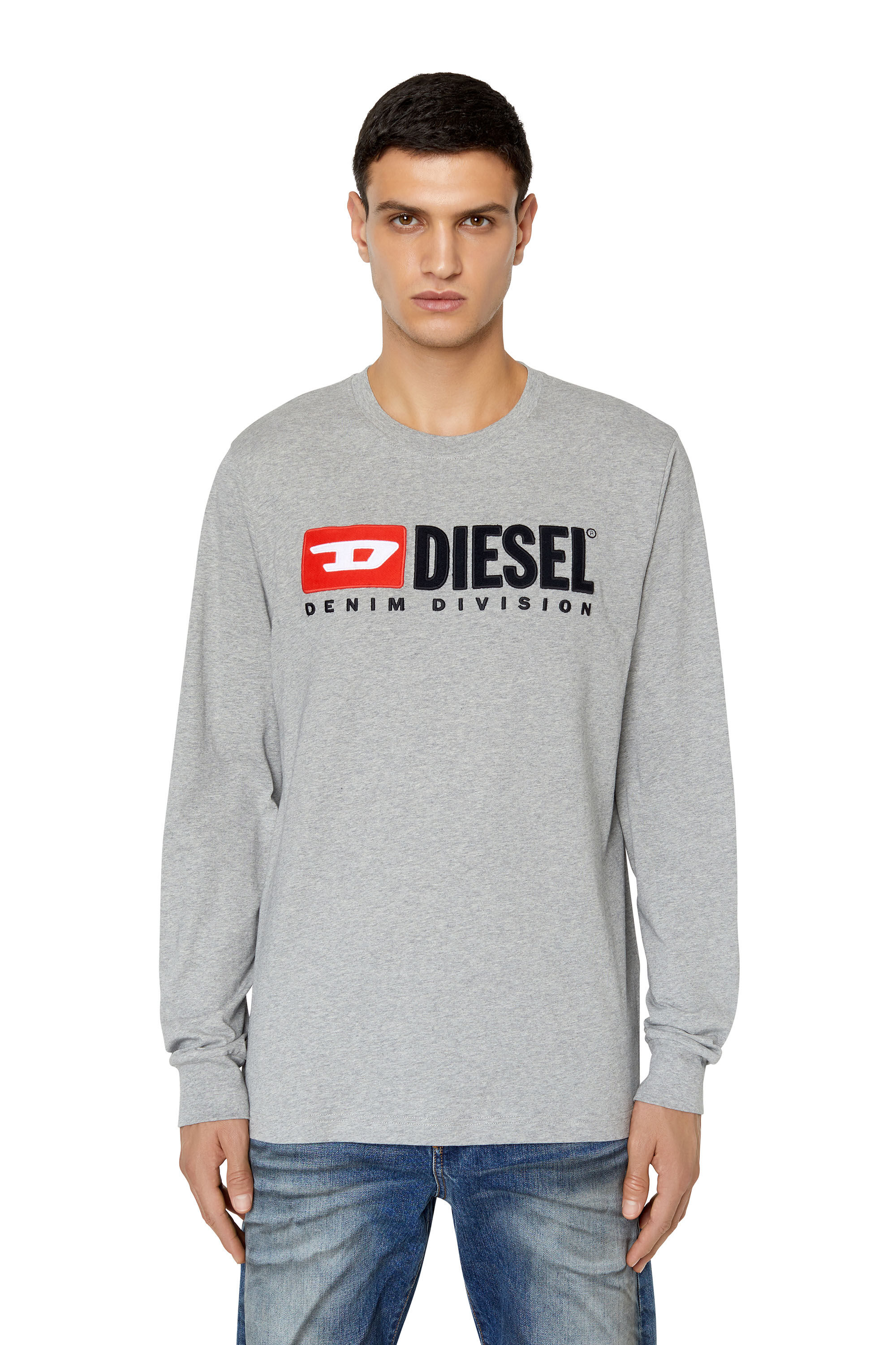 Diesel - T-JUST-LS-DIV, Grigio - Image 3