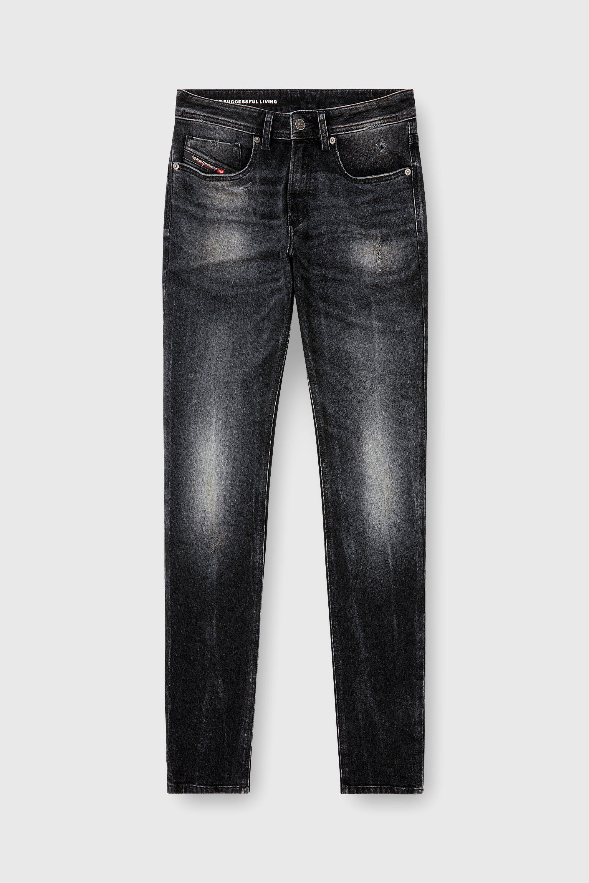 Diesel - Skinny Jeans 1979 Sleenker 0DBDP Uomo, Nero/Grigio scuro - Image 6