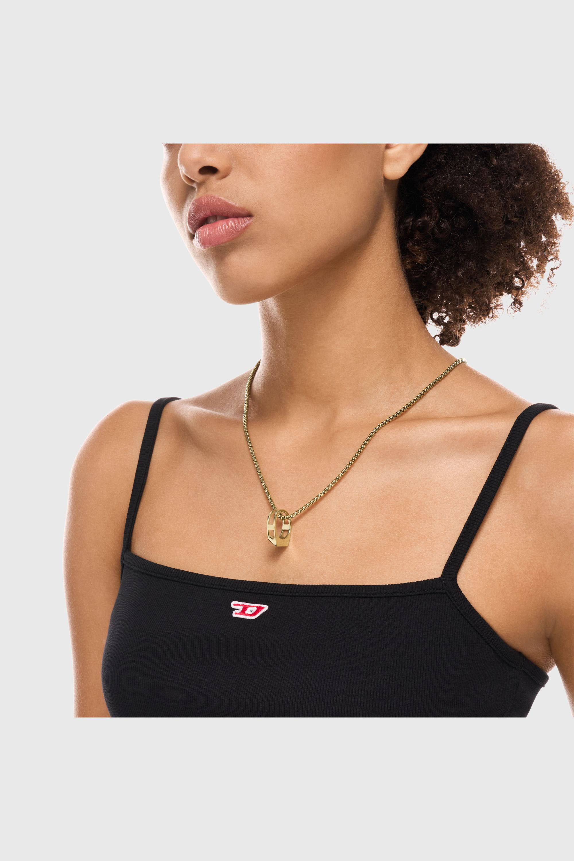 Diesel - DX1670710 JEWELLERY, Unisex's Stainless Steel Pendant Necklace in Gold - 3