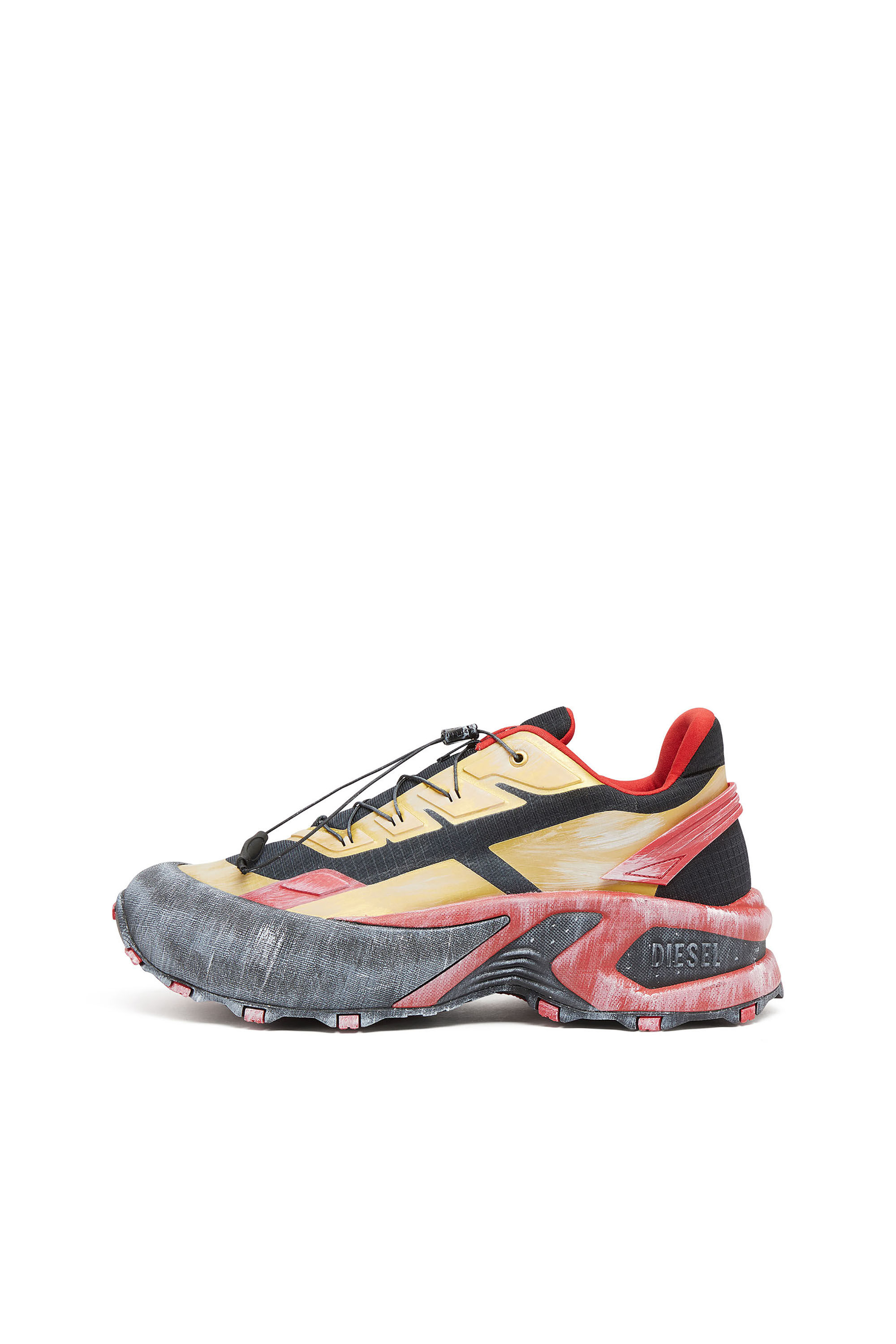 Diesel - D-CAGE RUNNER, D-Cage-Distressed chunky sneakers in ripstop Uomo in Multicolor - 8