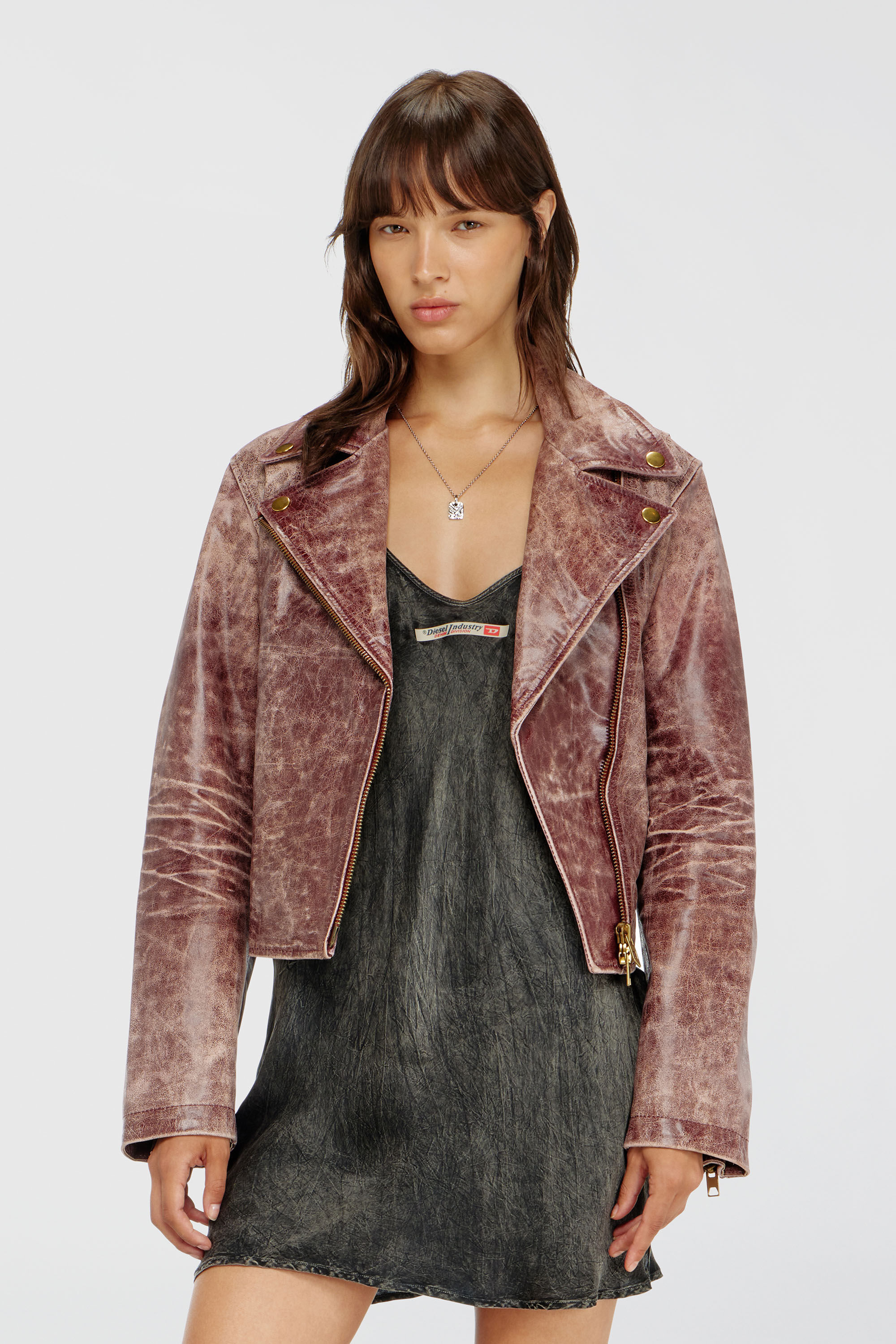Diesel - CASSIDY-DNM, Abito sottoveste in viscosa con spalline a spaghetto Donna in Nero - 5