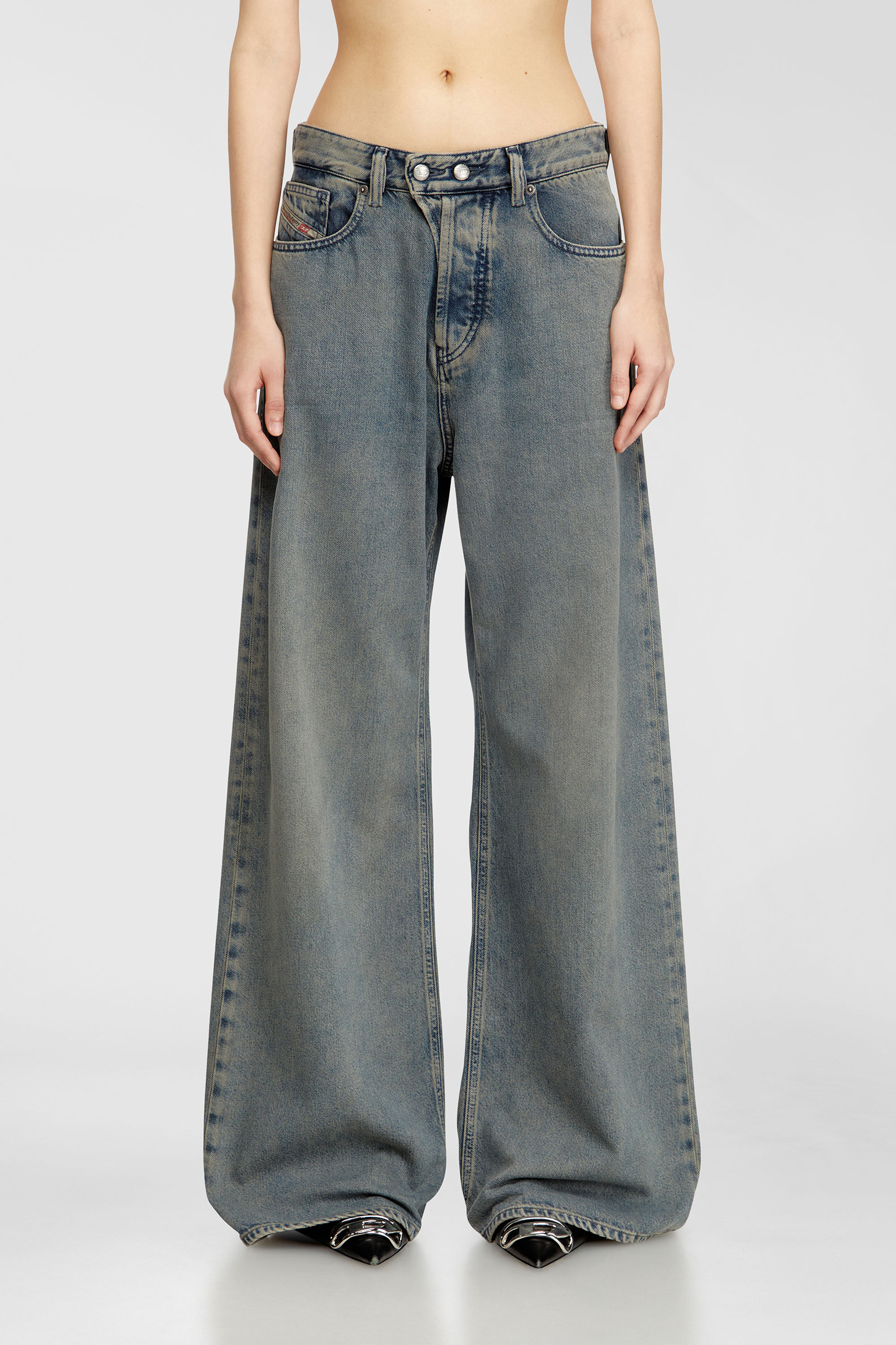 Diesel - Relaxed Jeans 1996 D-Sire 09N24 Donna, Blu medio - Image 2