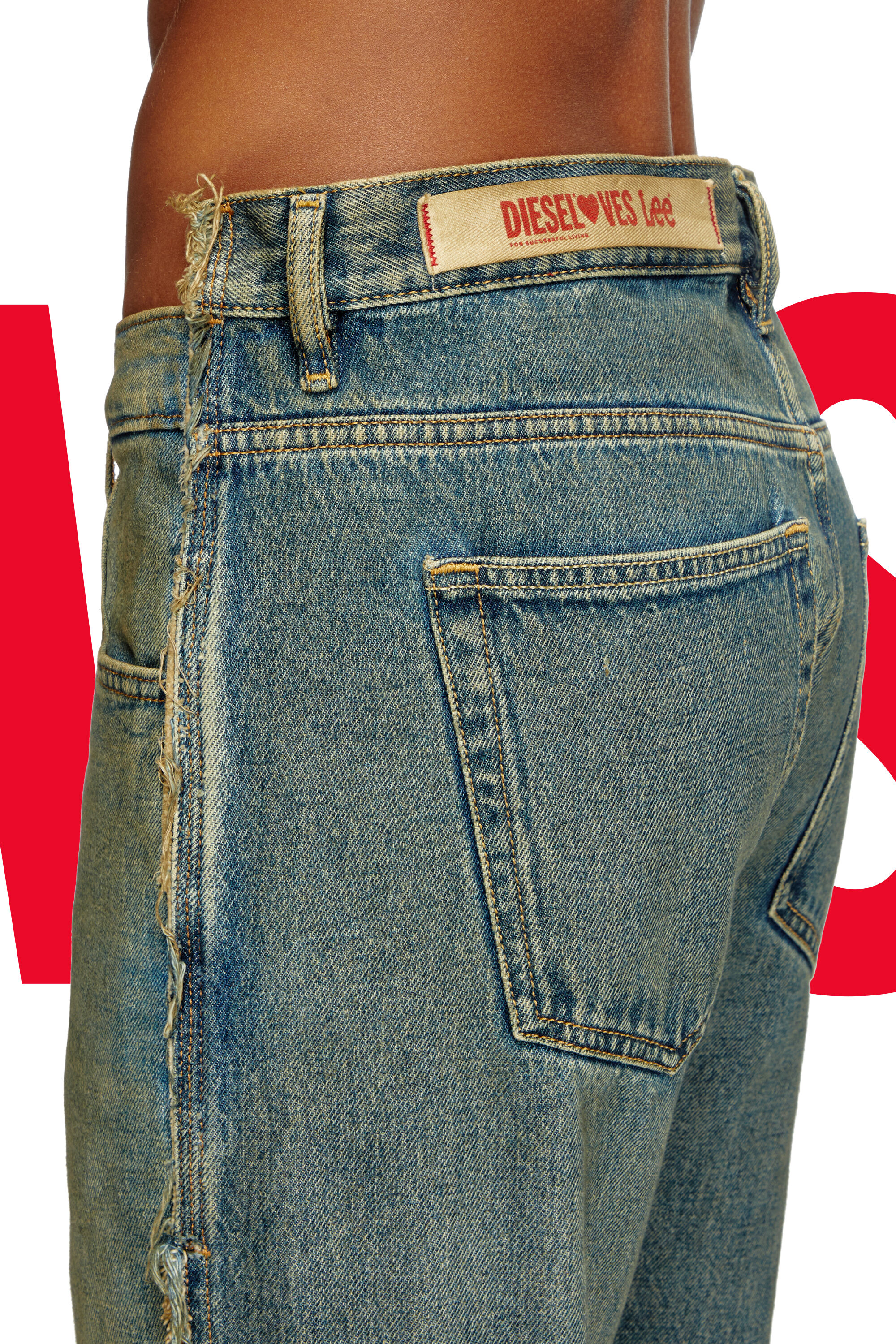 Diesel - Regular Jeans Dieseloves 04 09M98 Uomo, Blu Scuro - Image 4