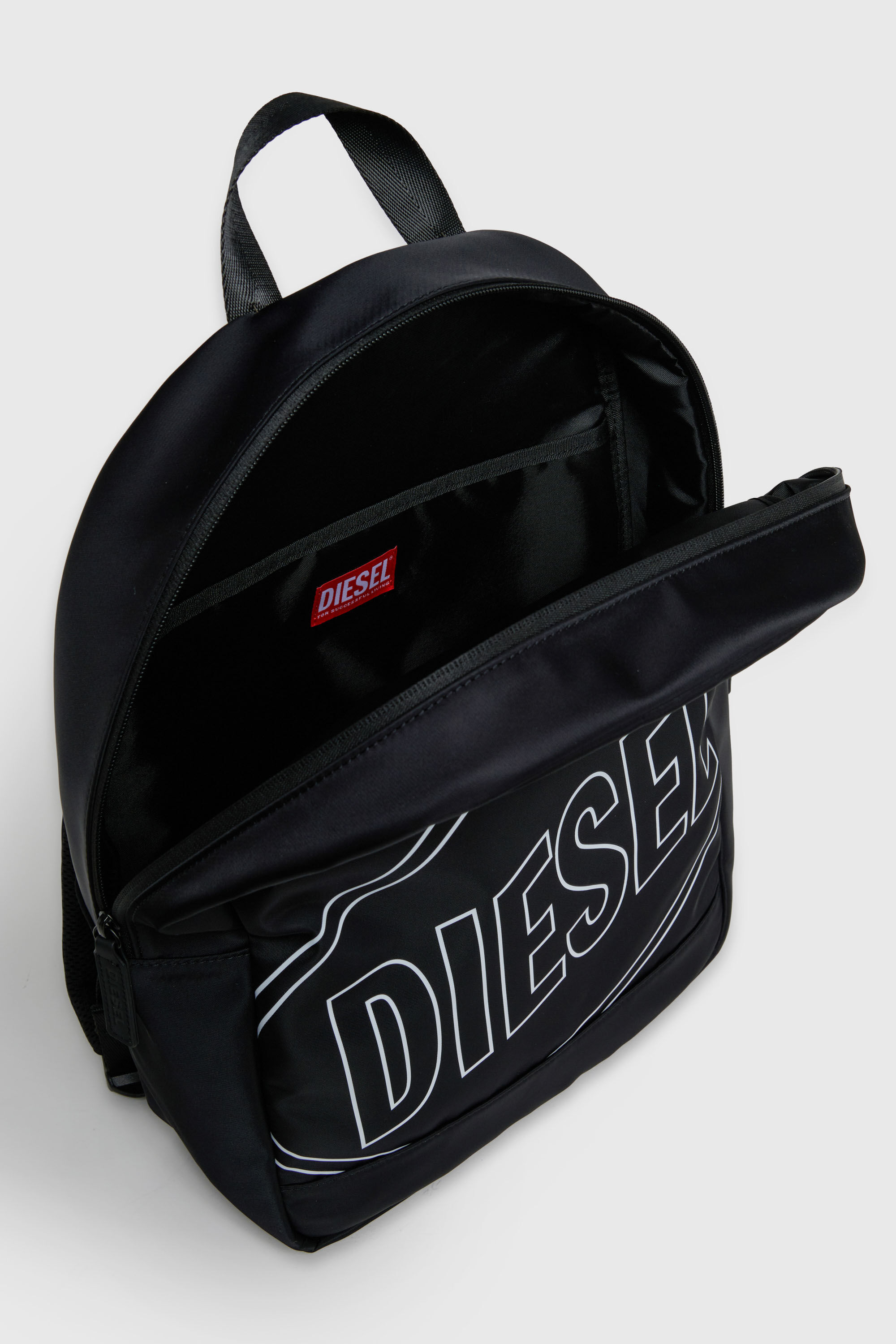 Diesel - WCIRCLE, WCIRCLE - Zaino in nylon con stampa logo Uomo in Nero - 4