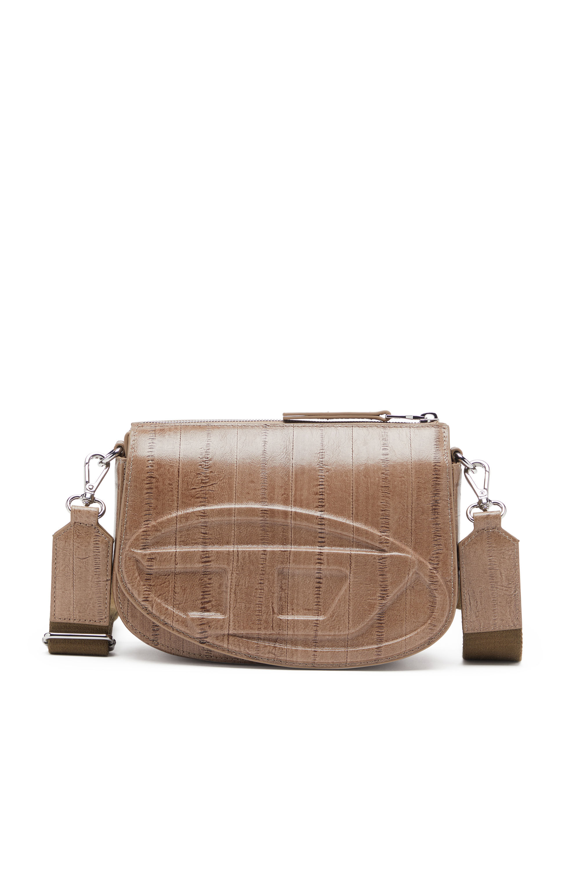 Diesel - 1DR CAMERA BAG, 1DR-Camera bag effetto anguilla Uomo in Marrone - 1