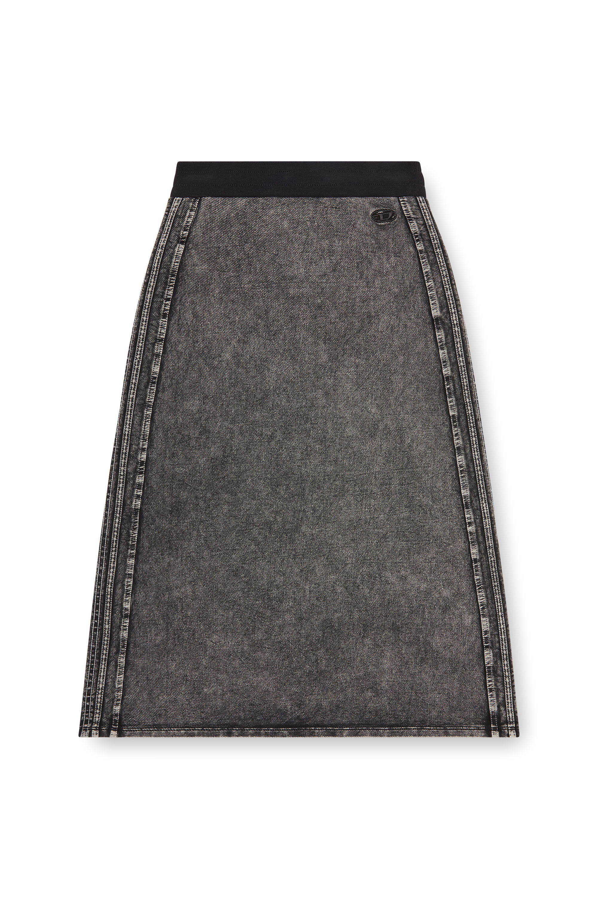 Diesel - O-ERMY, Gonna in cotone felpato con bande laterali Donna in ToBeDefined - 2