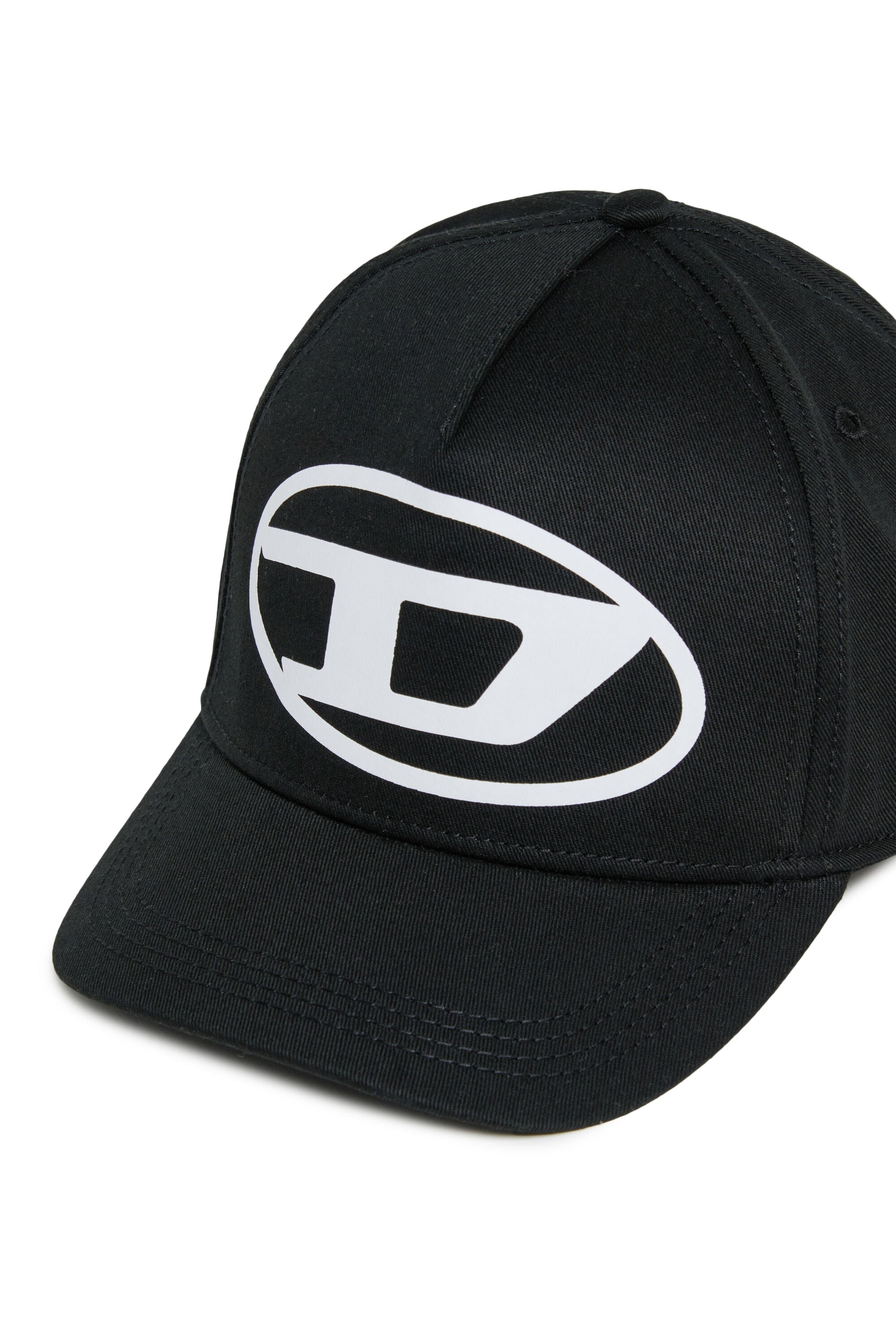 Diesel - FLIMO, Cappellino da baseball con stampa Oval D logo Uomo in Nero - 3
