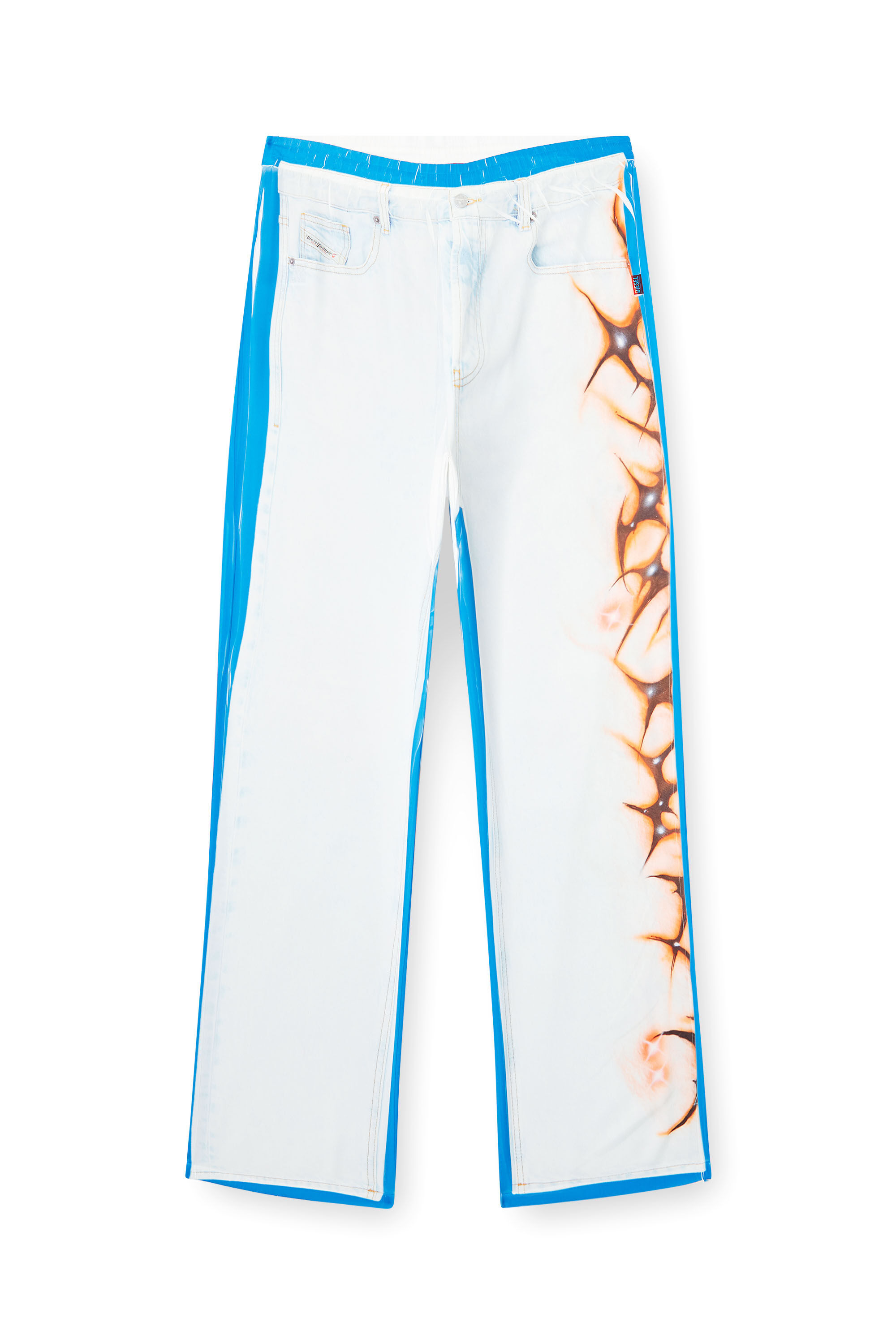 Diesel - P-AFTER-GRAFFITI-JAP, Pantalone relaxed con stampa graffiti Unisex in Multicolor - 2