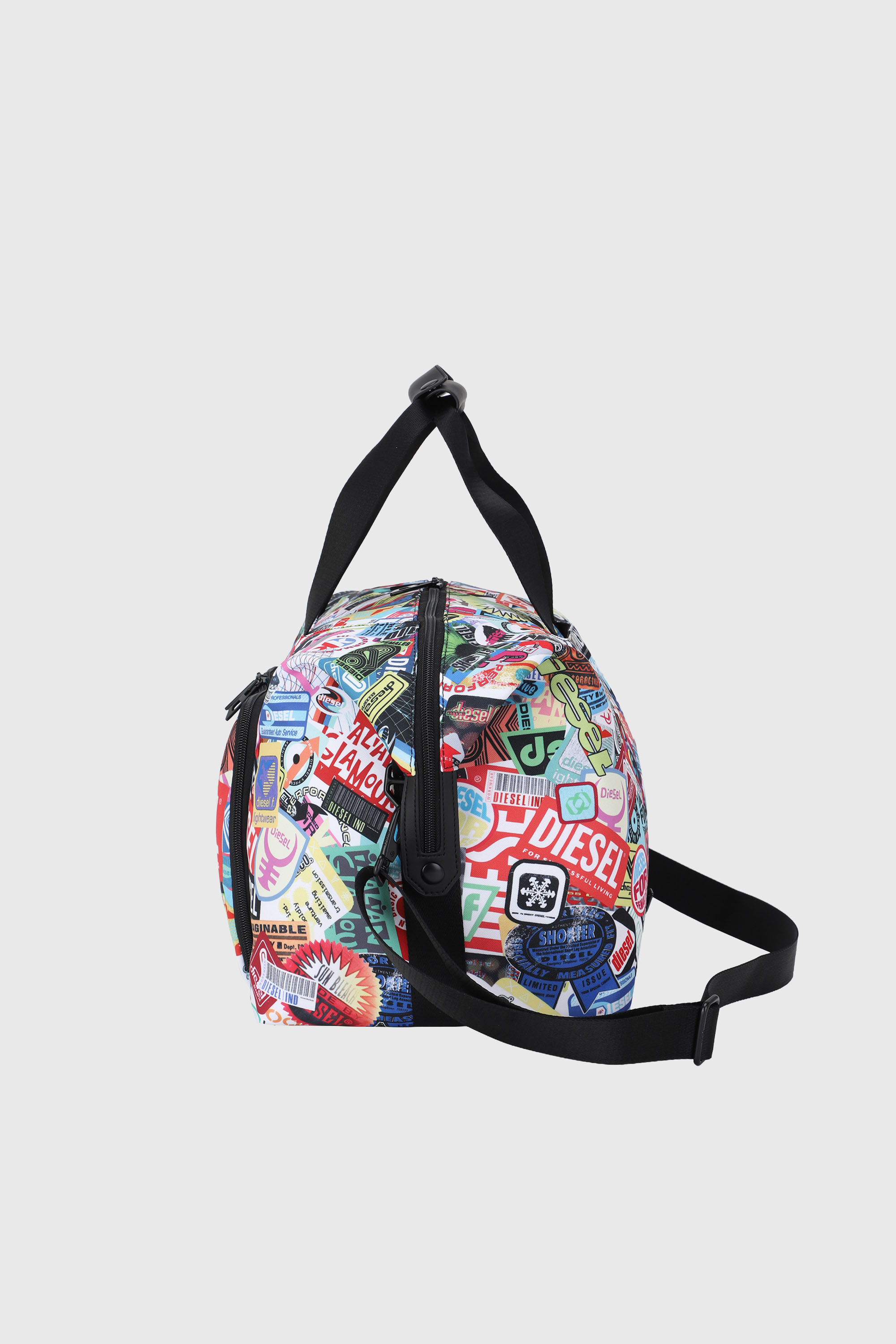 Diesel - DIESEL PC PRINTED DUFFLE-STICKERS- DSB00, Borsa da viaggio con adesivi Unisex in Multicolor - 5