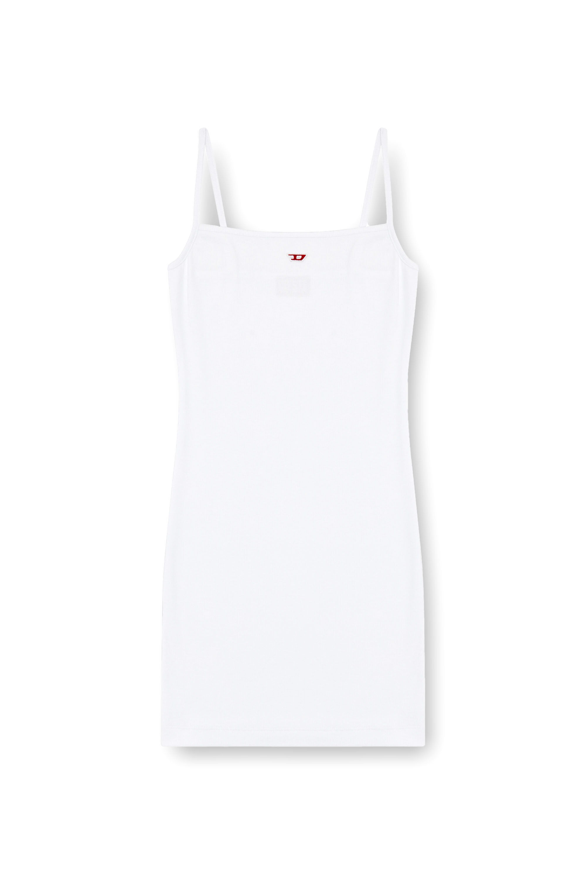 Diesel - D-HOPY-D, Abito corto con logo D Donna in Bianco - 2