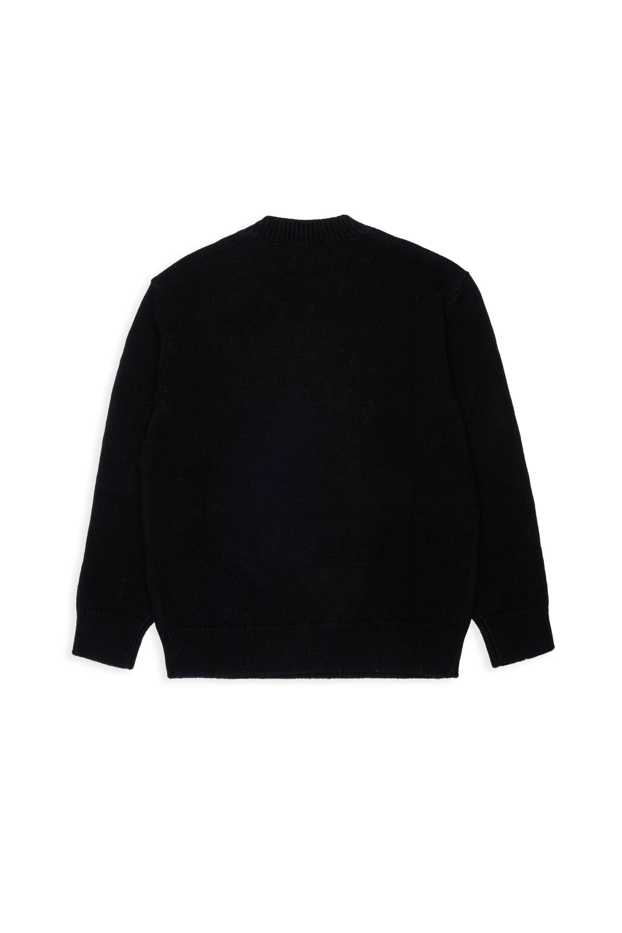 Diesel - KONZI OVER, Maglia in cachemire con logo destroyed Uomo in Nero - 2