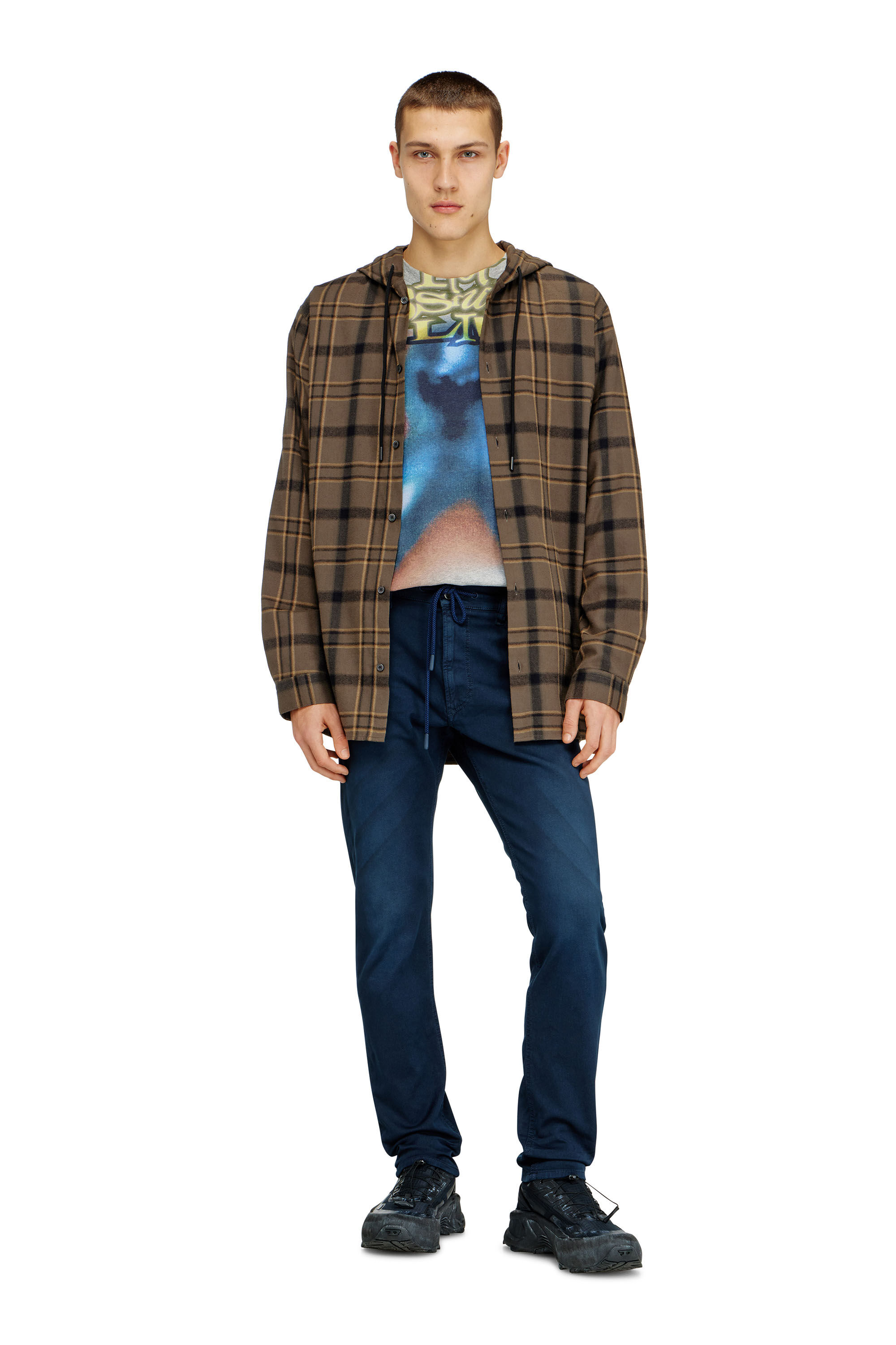 Diesel - Regular 2032 D-Krooley Joggjeans&reg; 0670M Uomo, Blu - Image 1