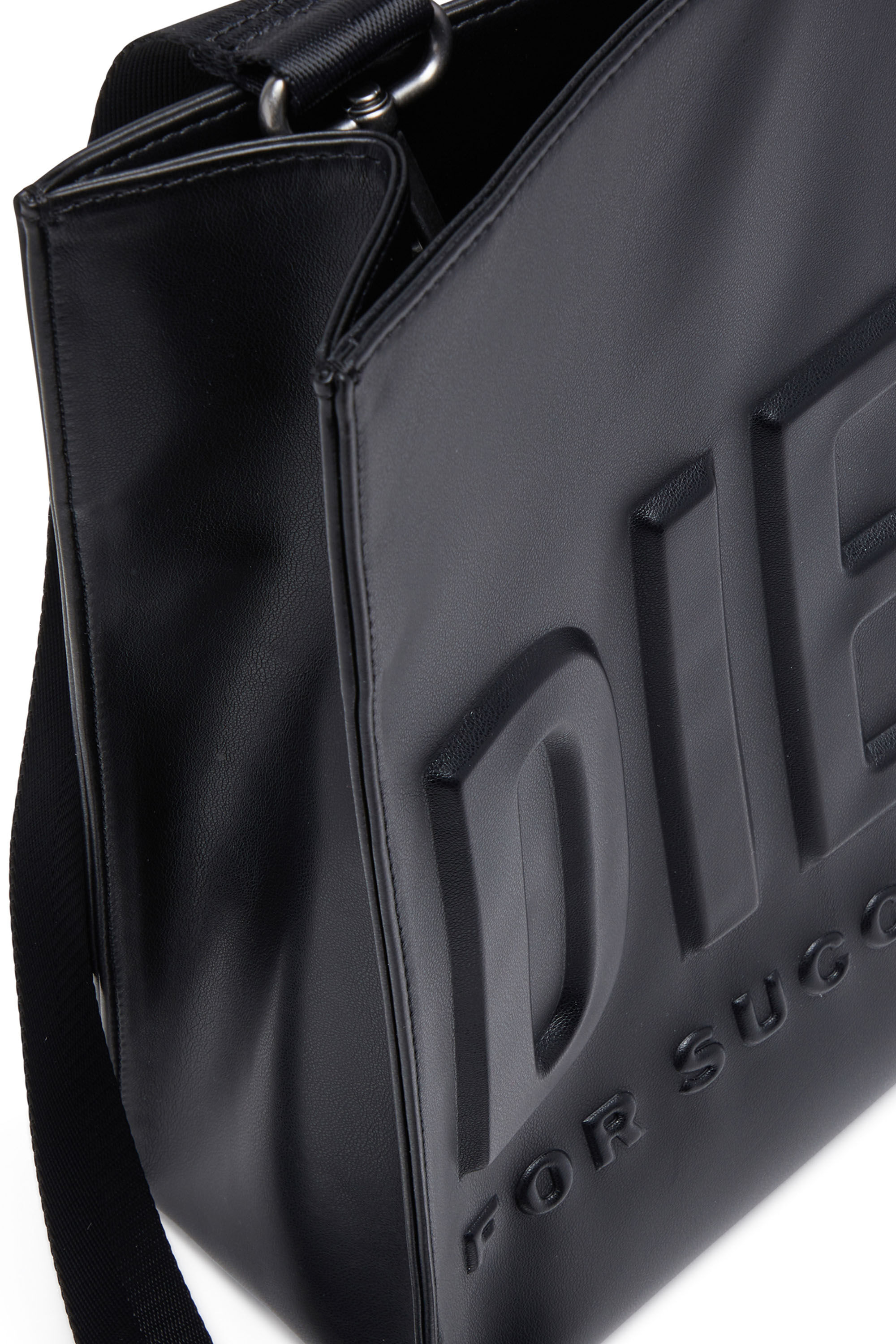 Diesel - DSL 3D TOTE EW X, Dsl 3D-Tote in PU riciclata con logo 3D Uomo in Nero - 5