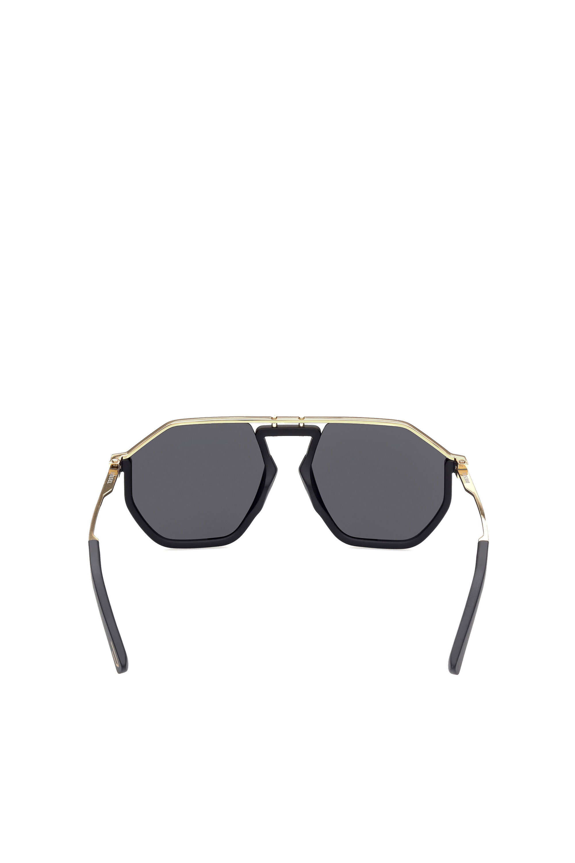 Diesel - DL0346, Occhiali da sole pilot in iniettato e metallo Unisex in Nero - 3