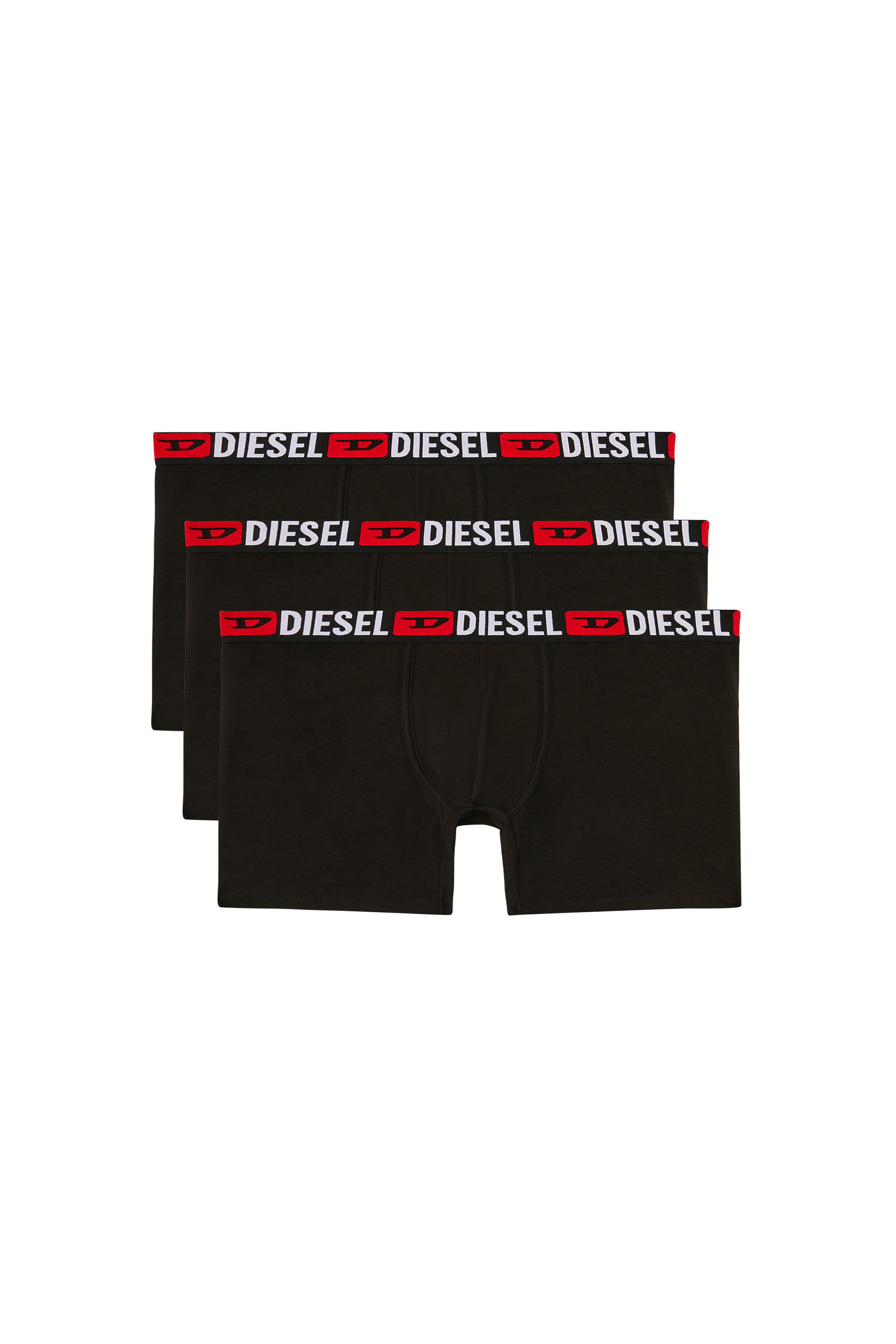 Diesel - MAX-D-CORE-3PACK, Set di tre boxer lunghi in cotone stretch Uomo in Nero - 2