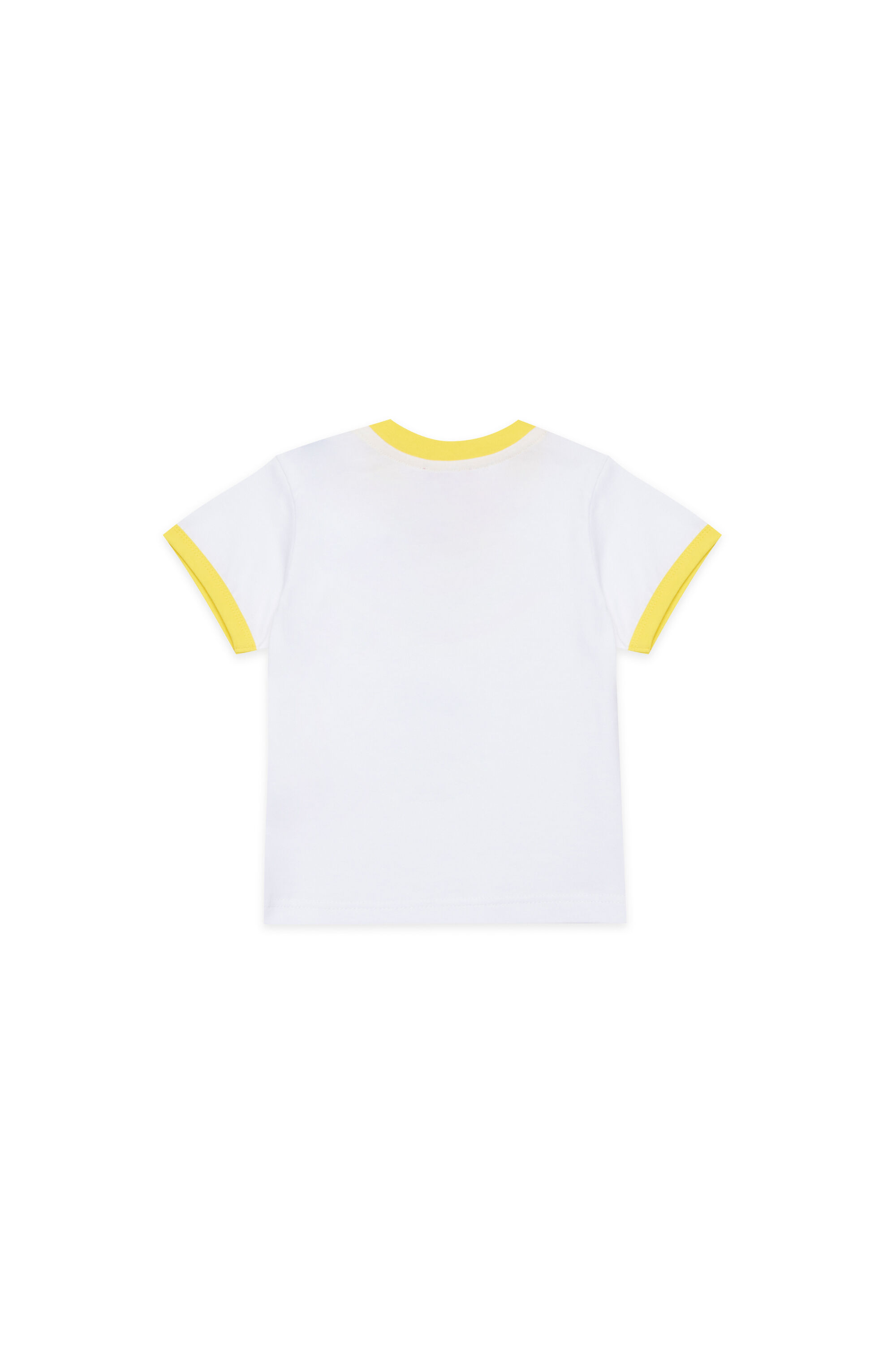 Diesel - MTIRULB, T-shirt a girocollo con logo alieno multicolore Uomo in Bianco - 2