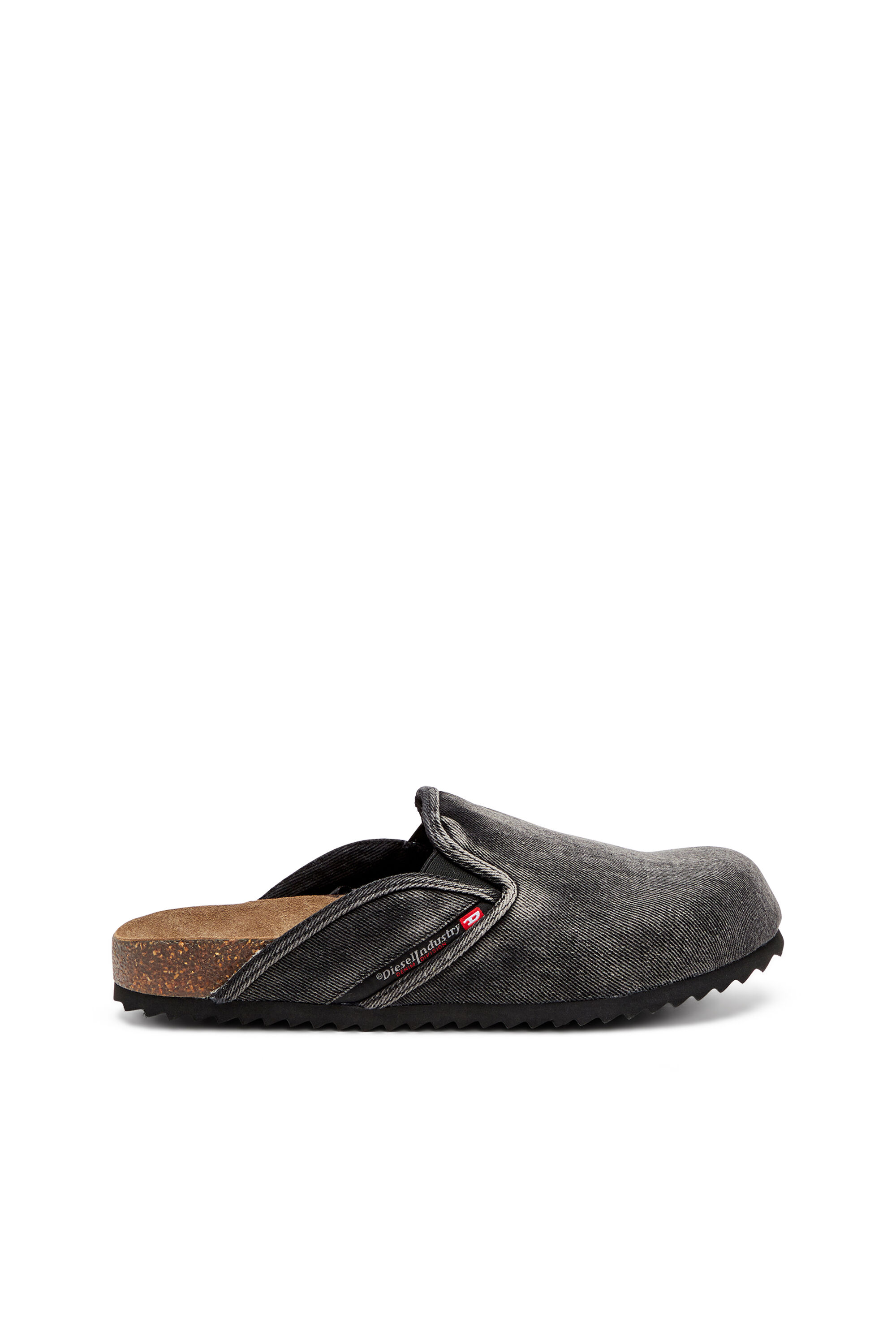Diesel - D-WOODSTOCK SLIP-ON, D-Woodstock-Mule in denim Uomo in Nero - 1