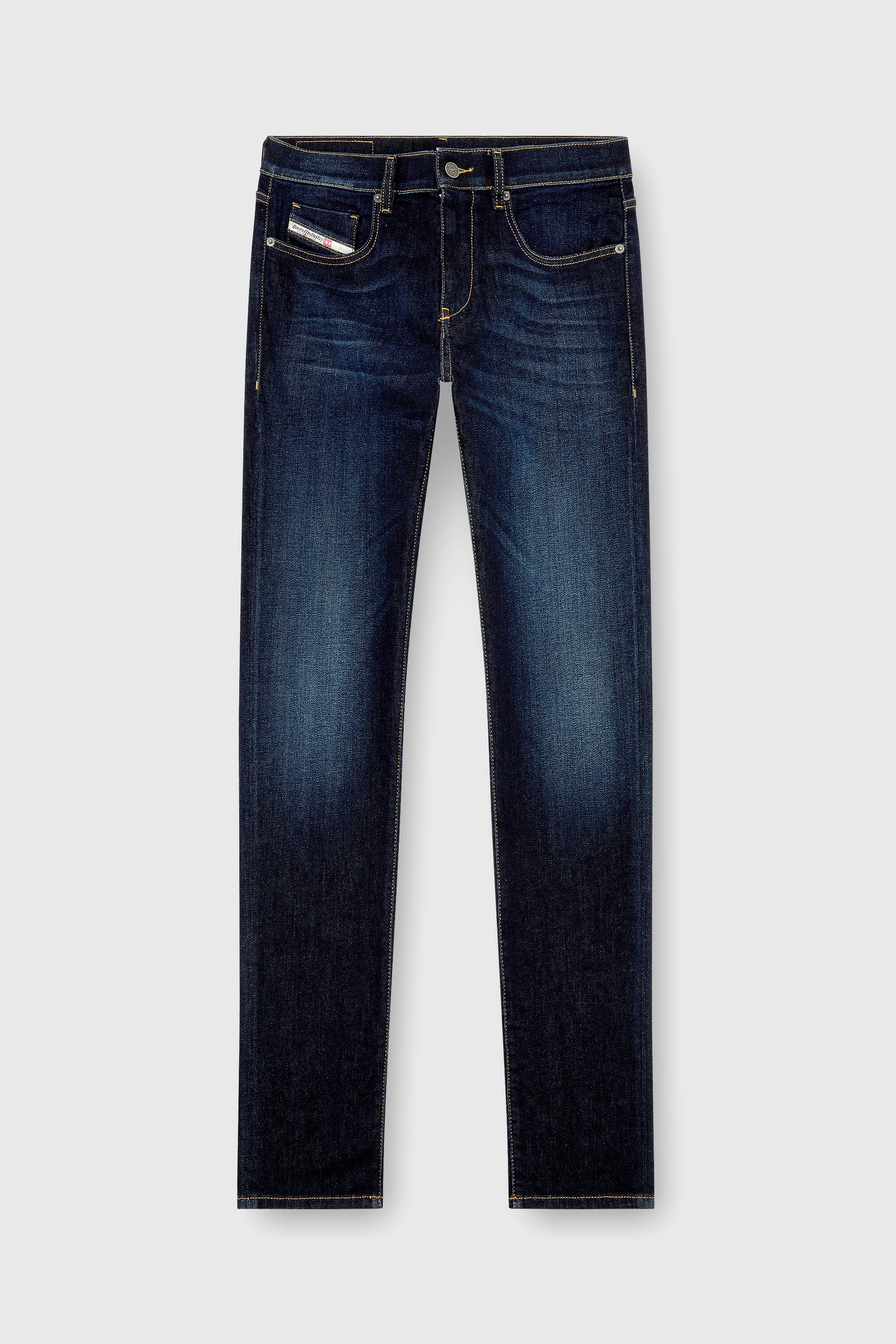Diesel - Slim Jeans 2019 D-Strukt 009ZS Uomo, Blu Scuro - Image 4