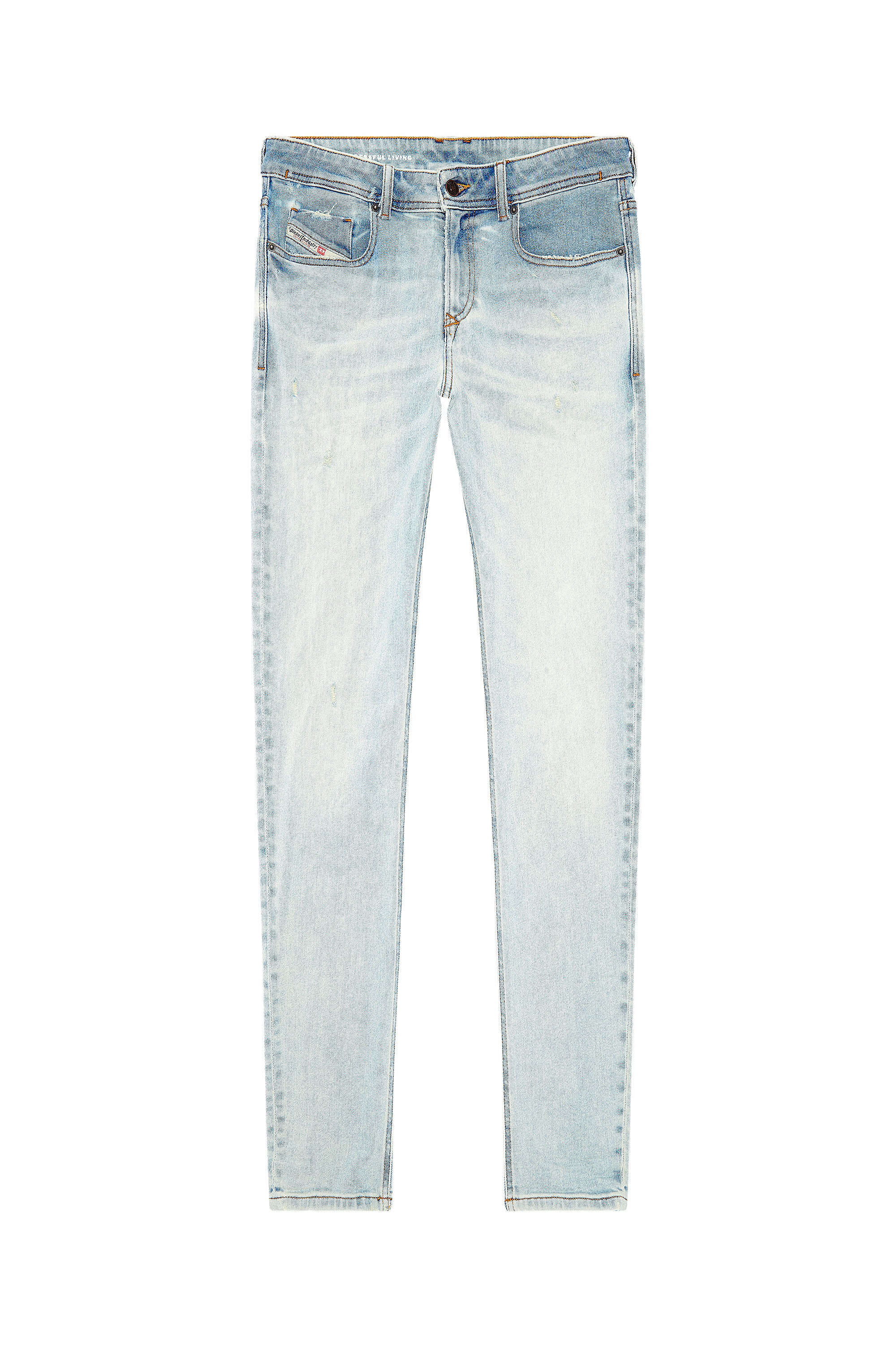 Diesel - Skinny Jeans 1979 Sleenker 09H73, Blu Chiaro - Image 2
